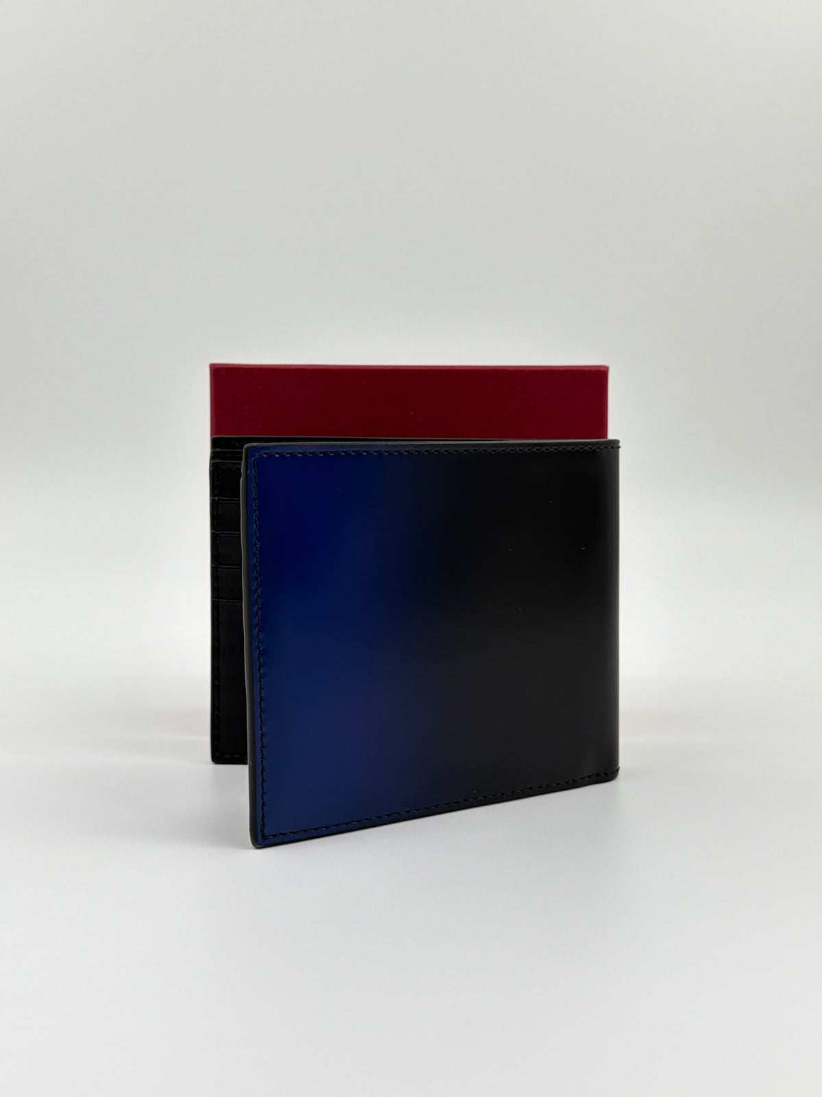 SALVATORE FERRAGAMO MAORI OMBRE LEATHER BIFOLD WALLET