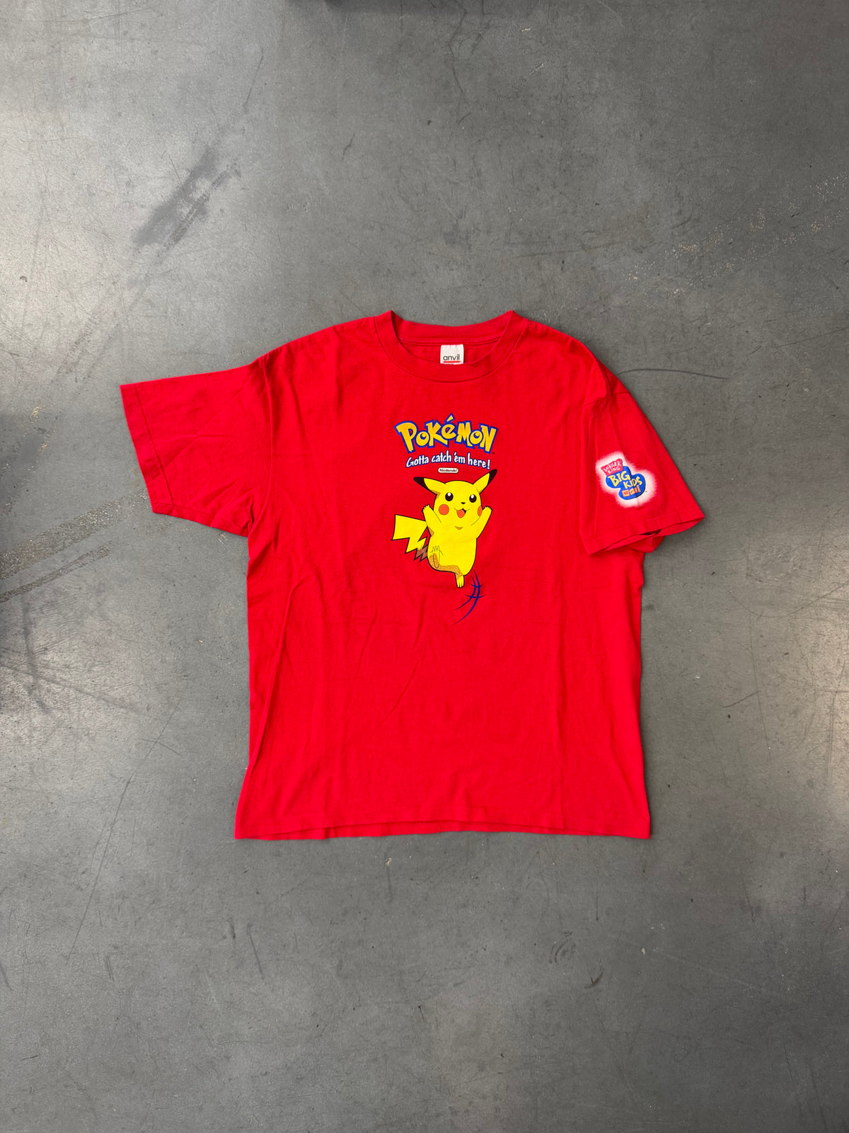 1999 POKEMON BURGER KING PIKACHU TEE (ANVIL TAG)