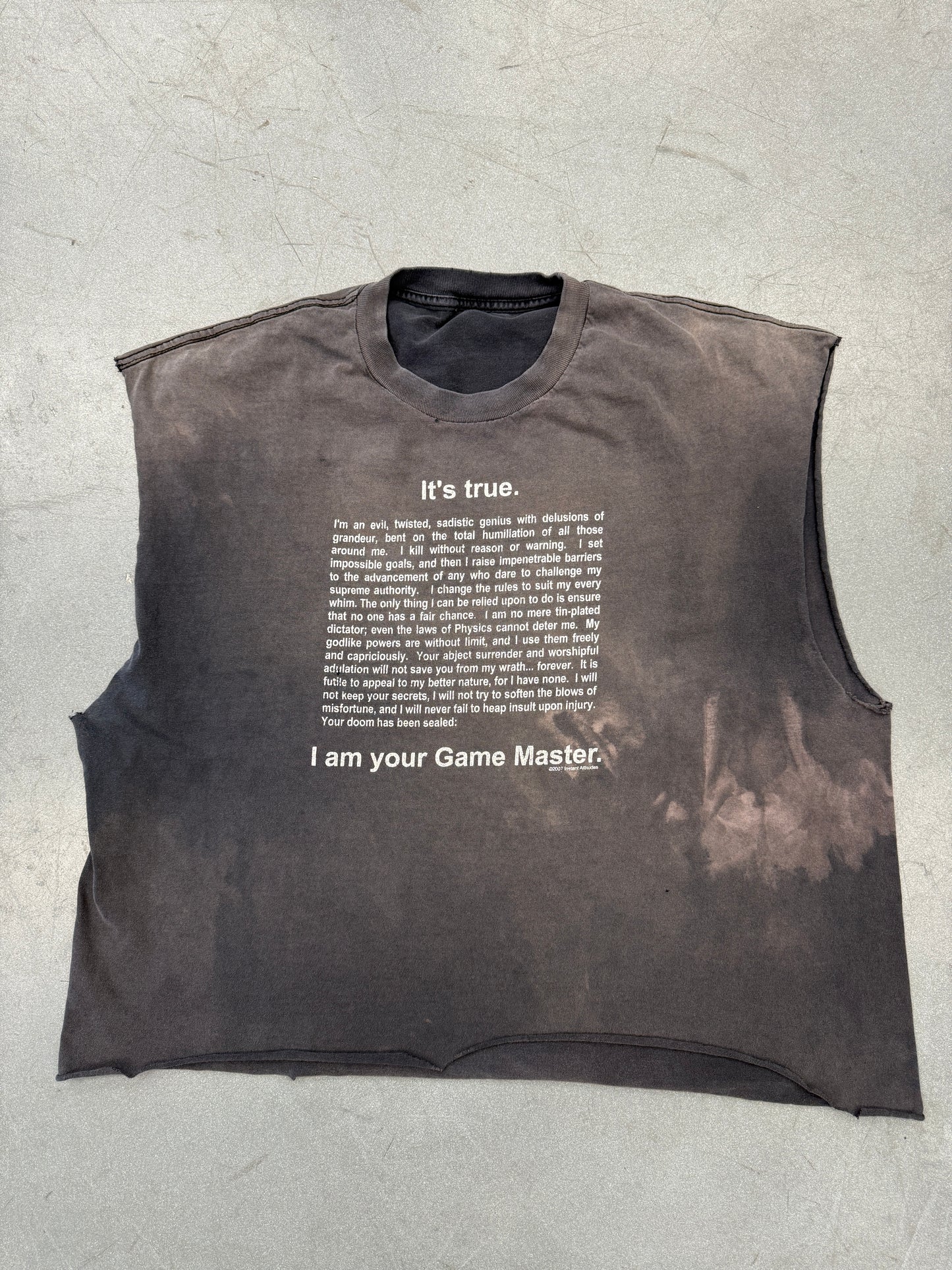 2007 IT'S TRUE I AM YOUR GAME MASTER TEE (PULLED TAG)