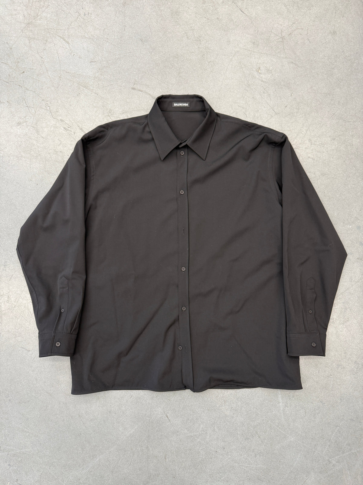 BALENCIAGA OVERSIZED BUTTON UP LONG SLEEVE
