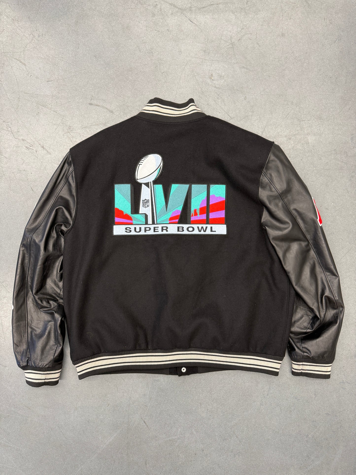 JEFF HAMILTON SUPER BOWL LVII LEATHER JACKET
