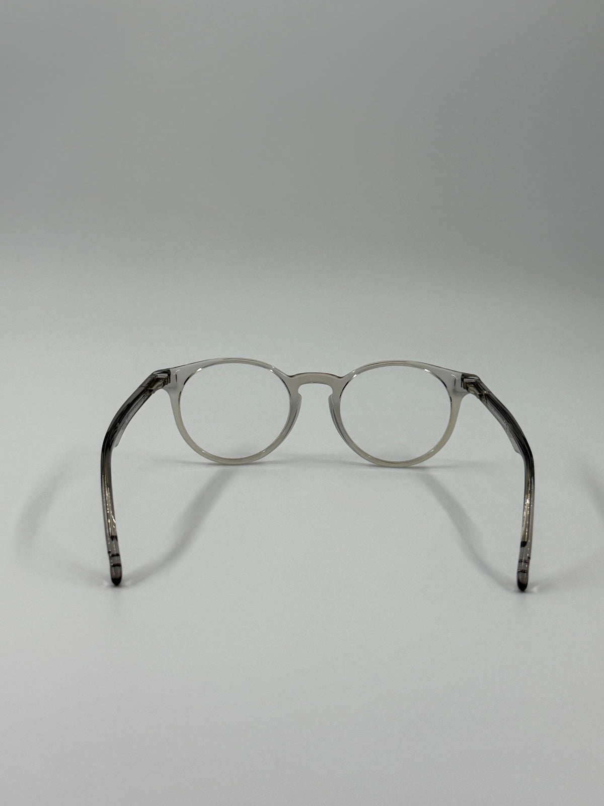 TOM FORD TF5557-B CLEAR ROUNDED FRAME GLASSES