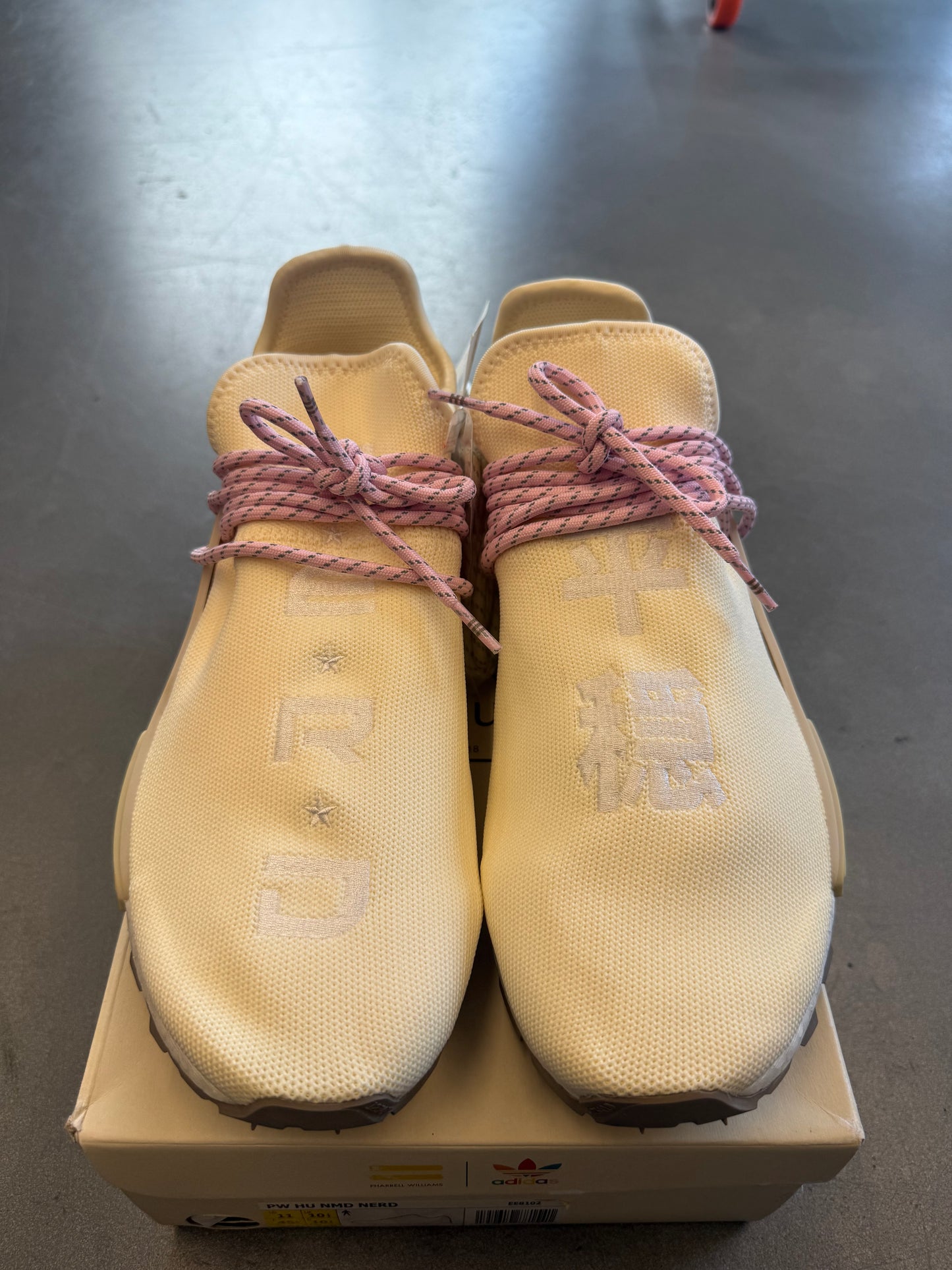 SIZE 11 ADIDAS NMD HU PHARRELL NERD CREAM (BRAND NEW WITH BOX)