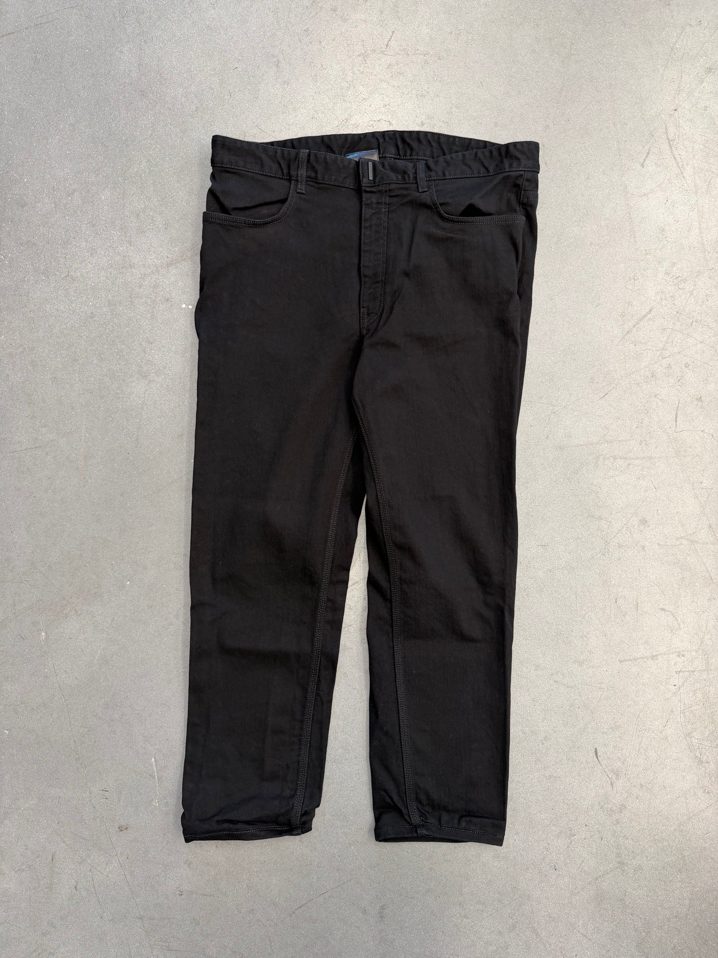 GIVENCHY 4G WIDE LEG JEANS - BLACK