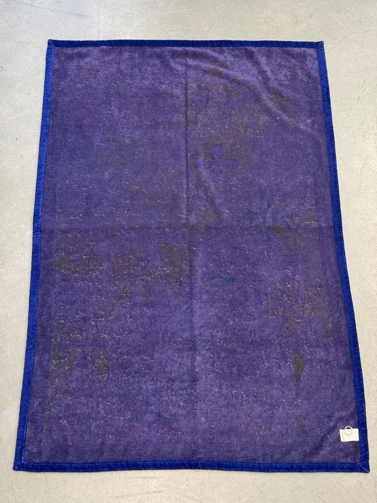 CHROME HEARTS WATERCOLOR PLUS BEACH TOWEL - NAVY/YELLOW/MAGENTA