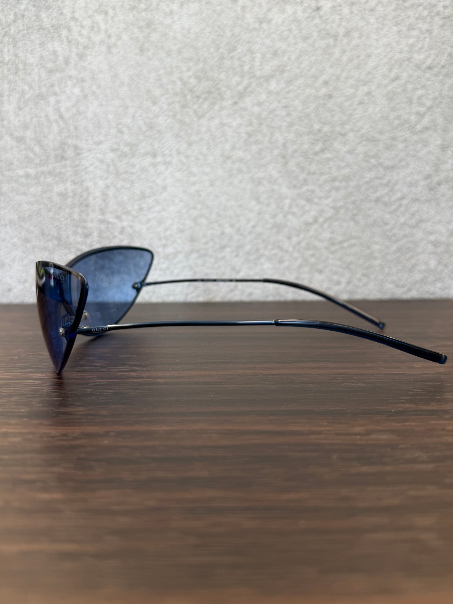 SS01 GUCCI RIMLESS TOM FORD ERA SHIELD MASK SUNGLASSES W/ REPLACEMENT BLACK SLEEVE