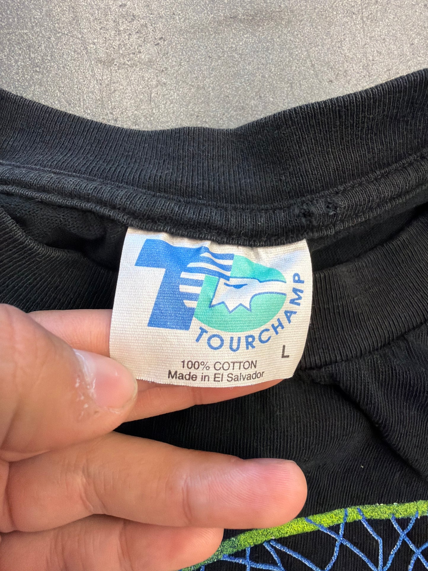 93-94 MIAMI HEAT SIGHT & SOUND OF THE MIAMI HEAT TEE (TOURCHAMP TAG)