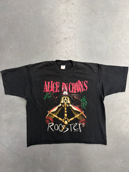 1993 ALICE IN CHAINS ROOSTER DOG TAGS CROPPED TEE (FOTL TAG)