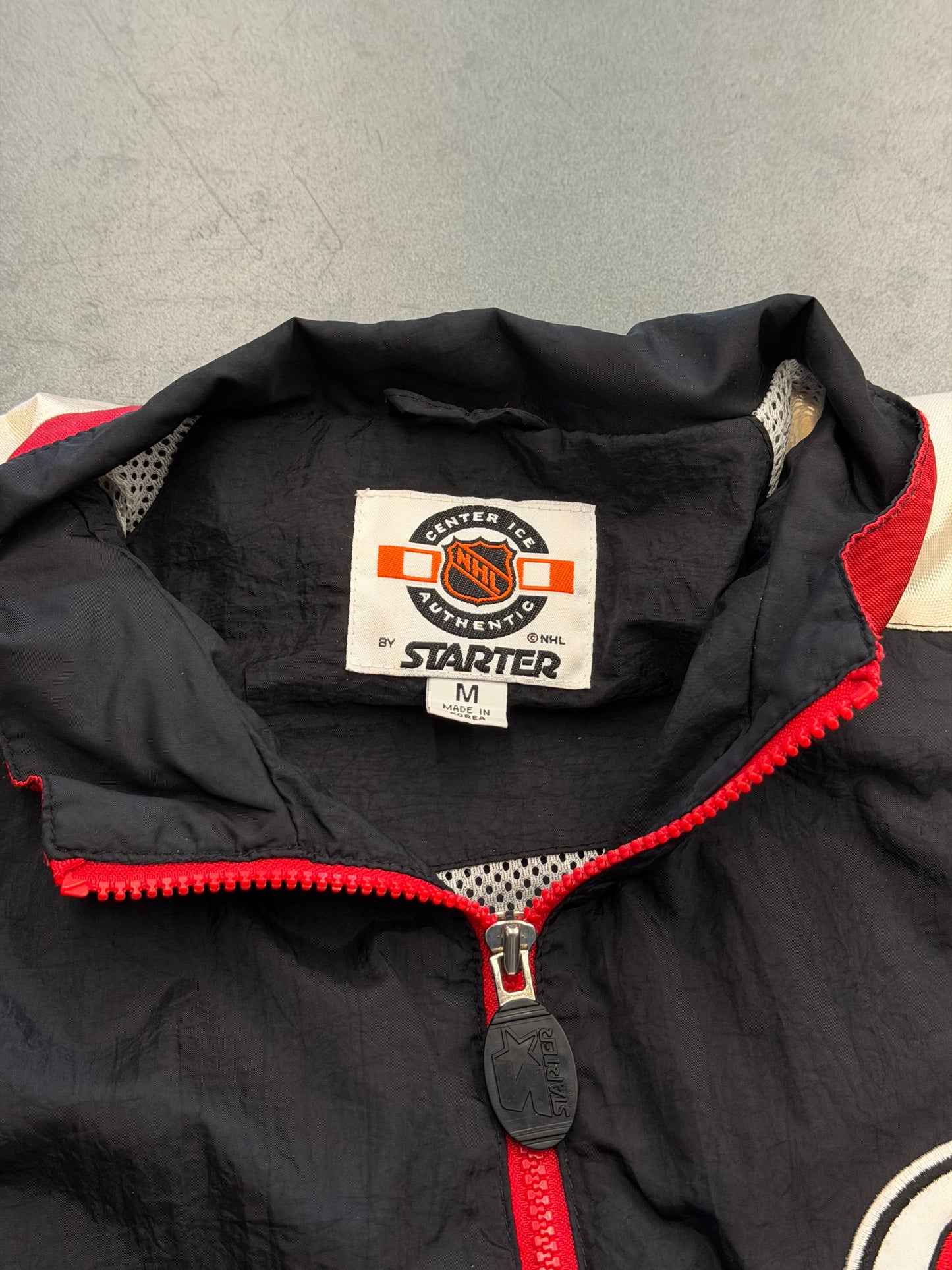 90'S NEW JERSEY DEVILS STARTER WINDBREAKER JACKET