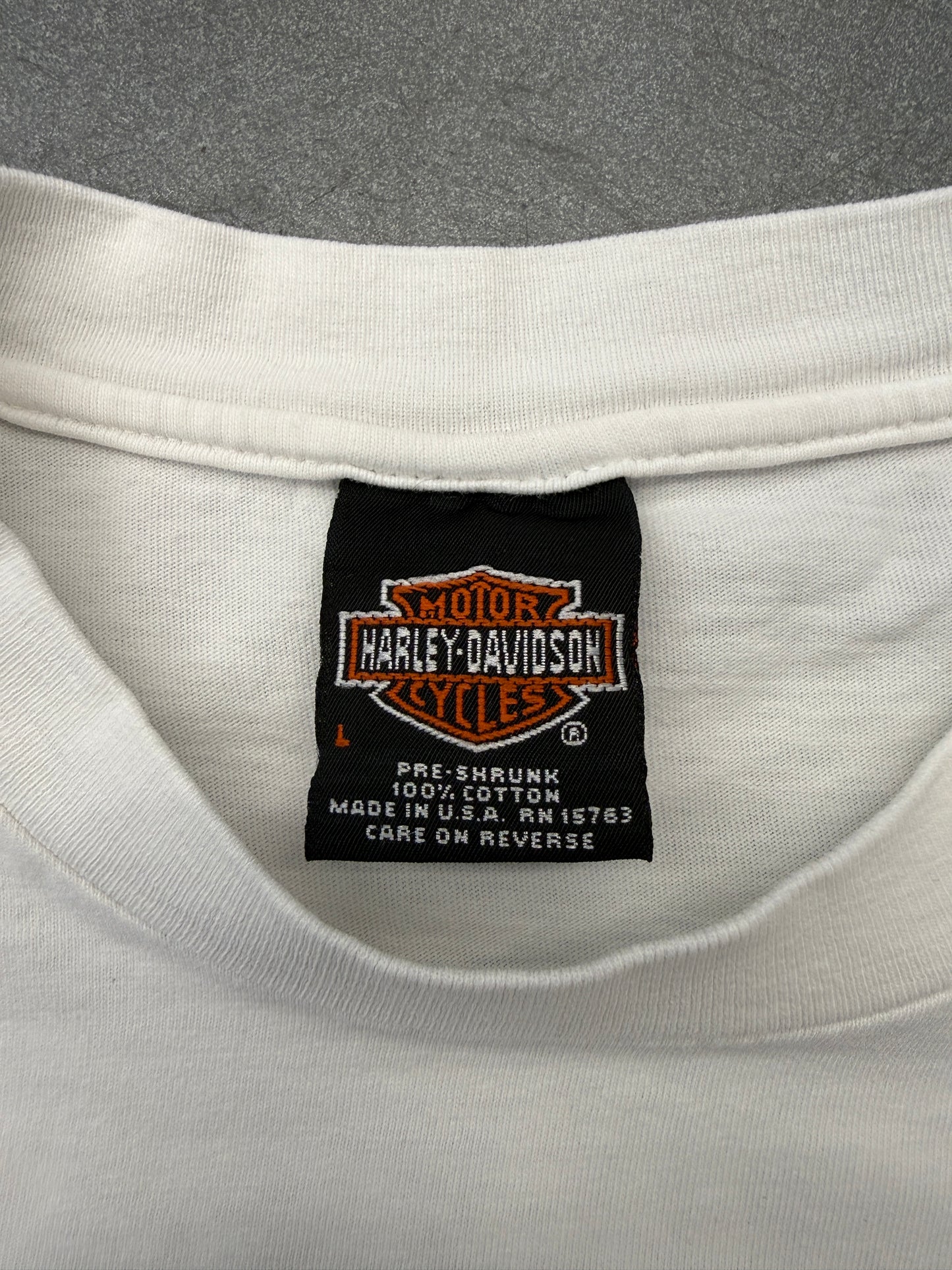 2000 HARLEY-DAVIDSON PRESTONSBURG KENTUCKY BLUE/PURPLE FLAMES LS TEE