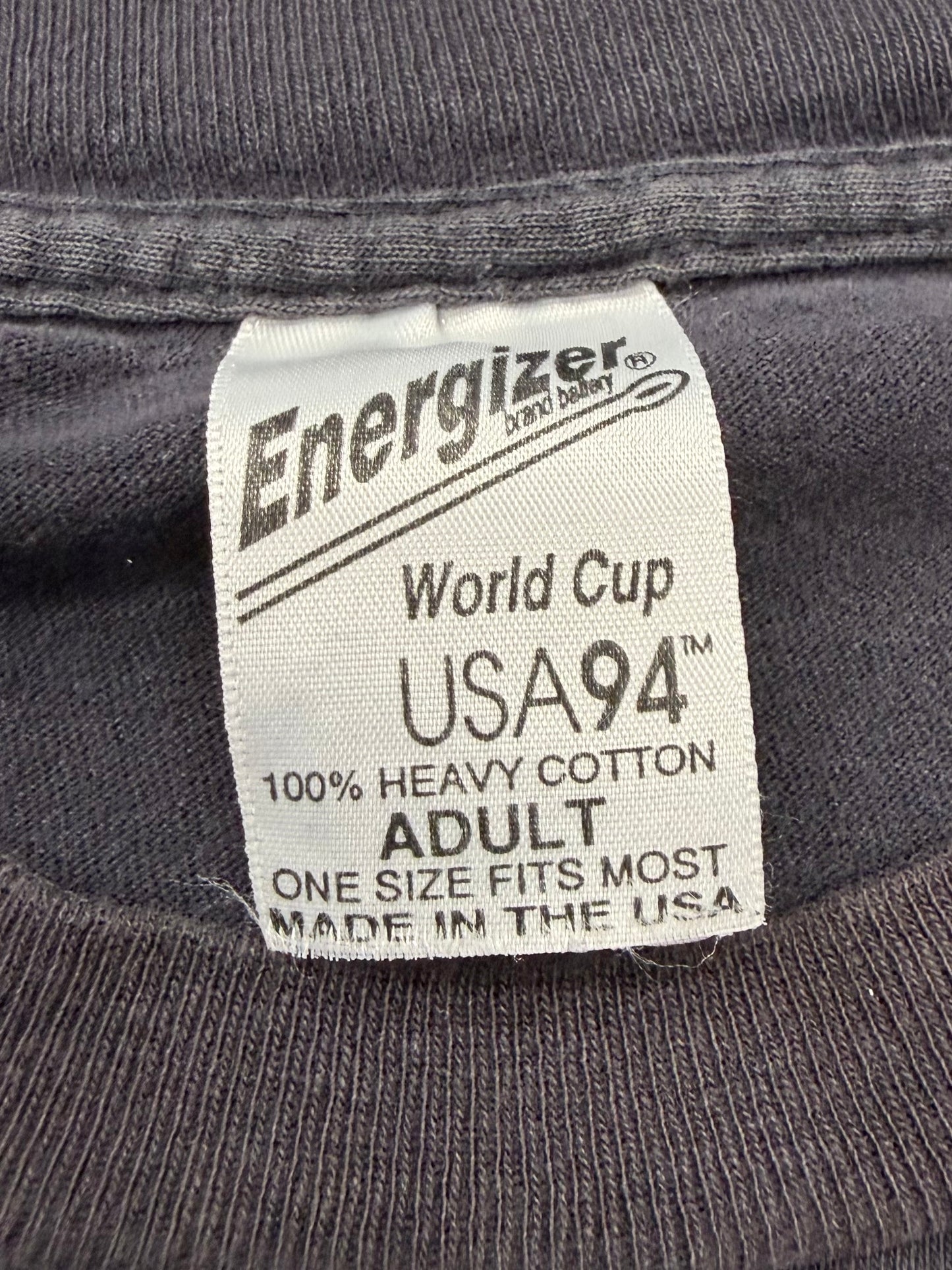 1994 WORLD CUP USA ENERGIZER FADED TEE (ENERGIZER TAG)