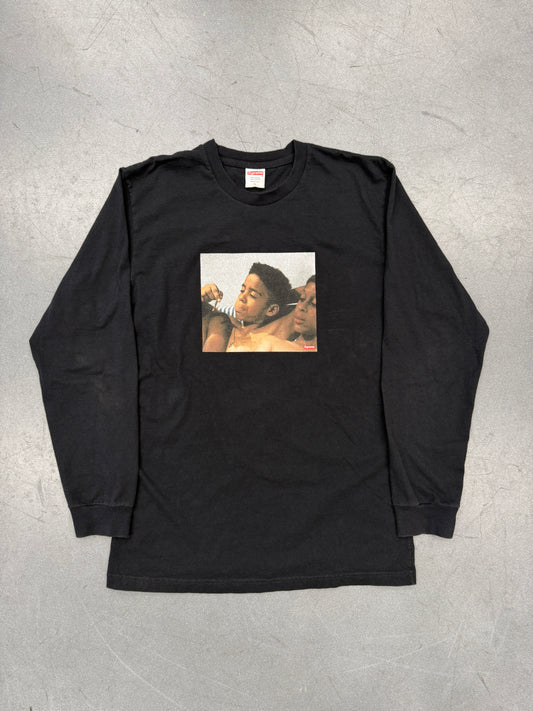SS15 SUPREME KIDS BLUNT LONGSLEEVE TEE - BLACK