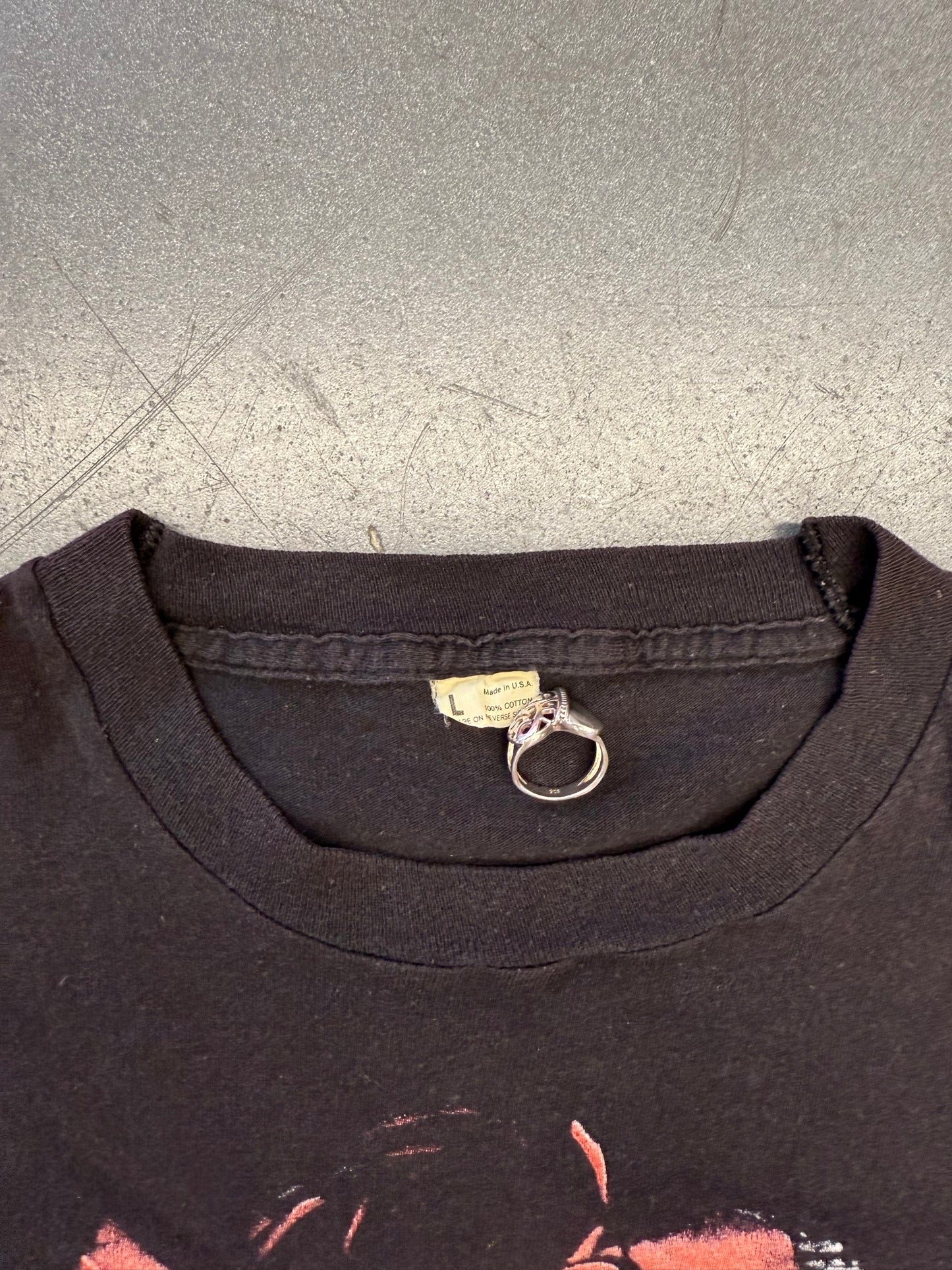 1987 SIOUXSIE AND THE BANSHEES ZEBRA TEE (CUT SCREEN STARS TAG)