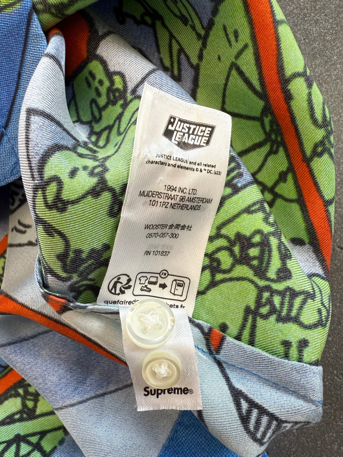 SS23 SUPREME RONIN SILK S/S SHIRT - BLUE