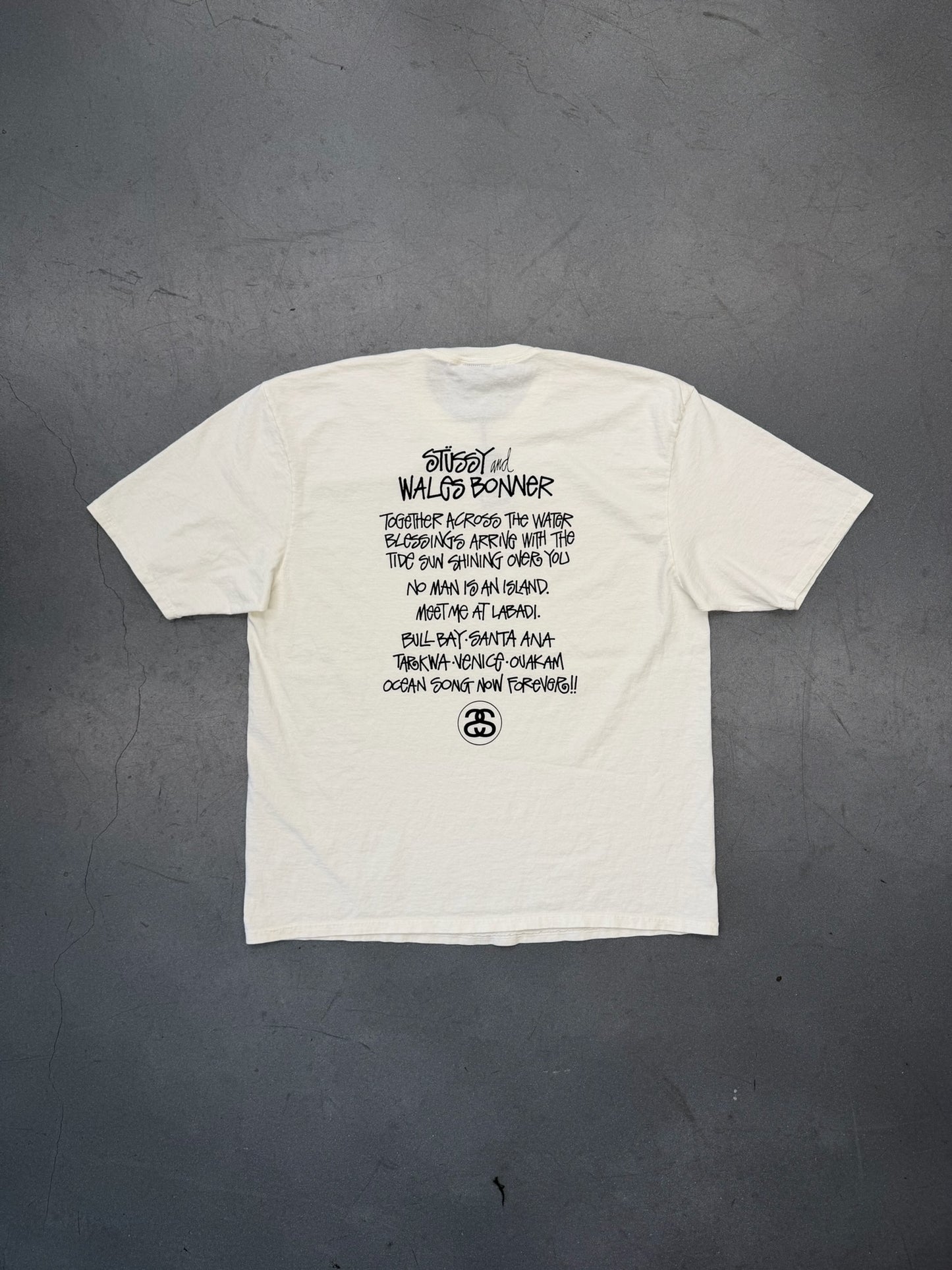 STUSSY WALES BONNER OCEAN SONG TEE - NWT