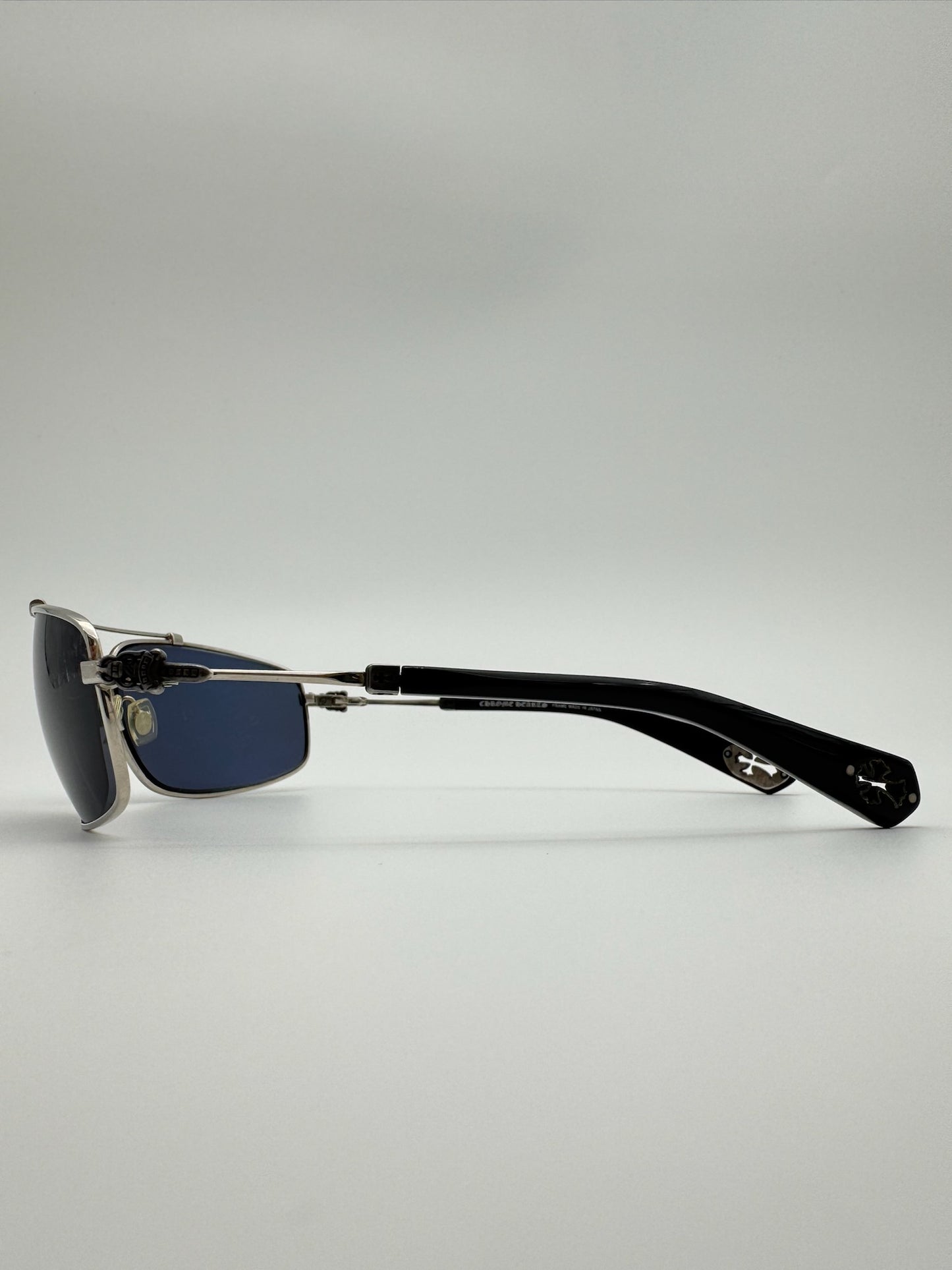 CHROME HEARTS 'BONED' SUNGLASSES - BLACK (PRE-OWNED WITH CASE)