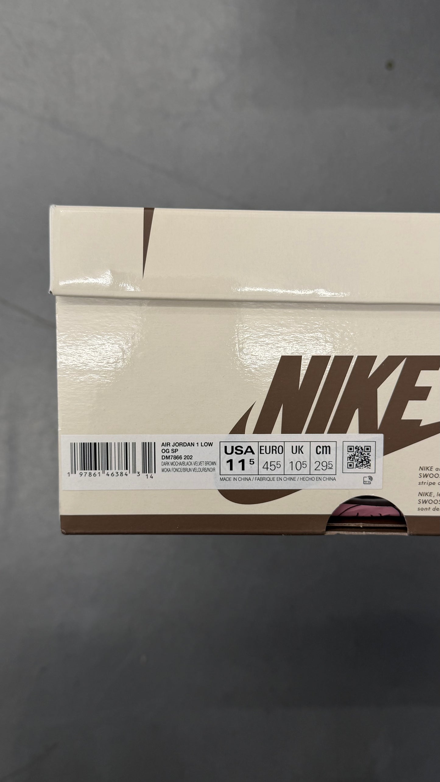 2024 AIR JORDAN 1 RETRO LOW OG SP TRAVIS SCOTT VELVET BROWN