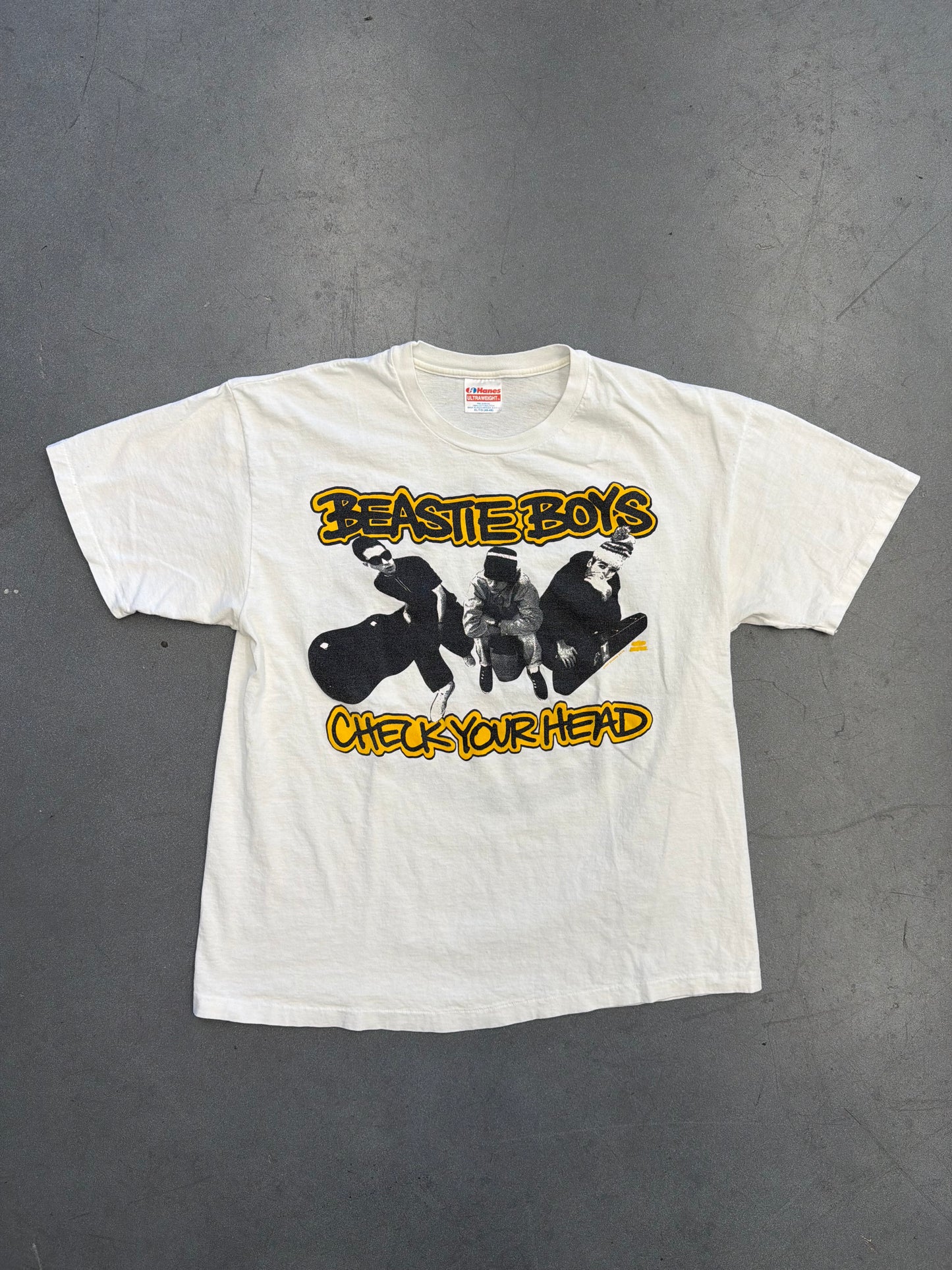 1992 BEASTIE BOYS CHECK YOUR HEAD TEE (HANES ULTRAWEIGHT TAG)