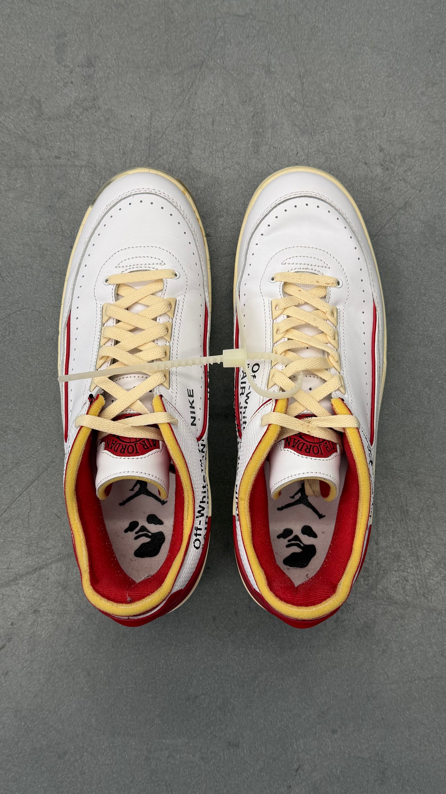 2021 JORDAN 2 RETRO LOW SP OFF-WHITE WHITE RED (WITH BOX)