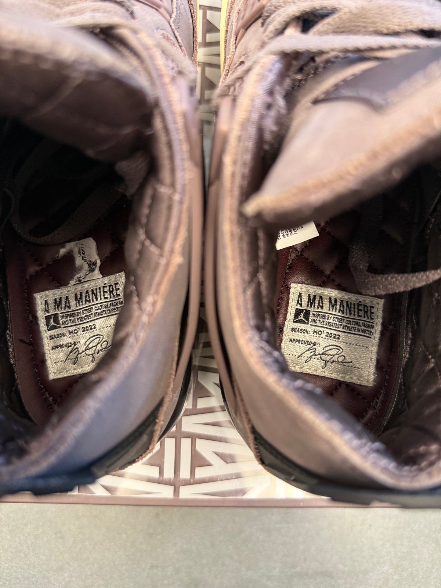 2022 SIZE 5.5 JORDAN 4 RETRO SP A MA MANIERE VIOLET ORE (PRE-OWNED WITH BOX)