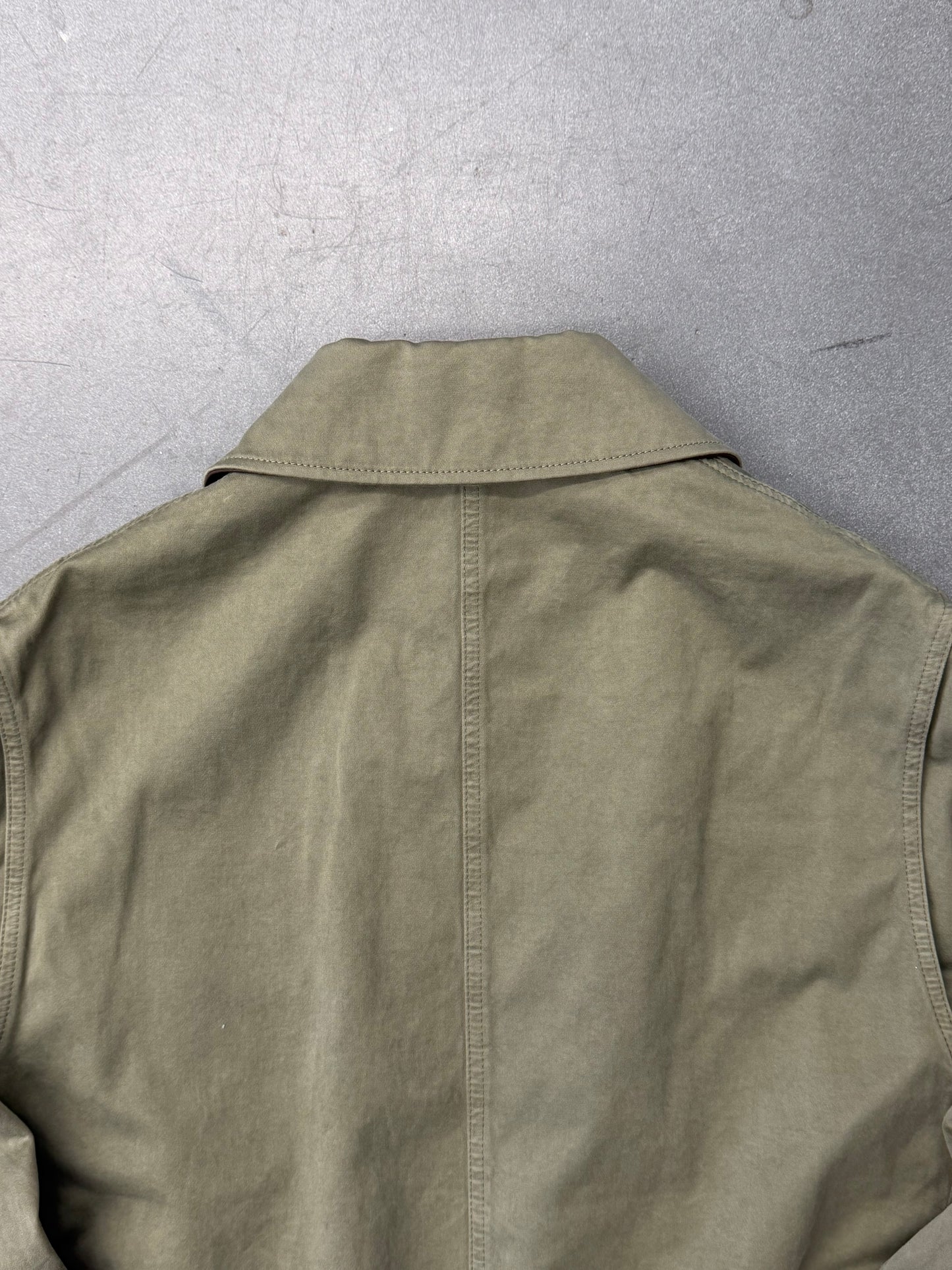 LOEWE BELTED JACKET - KHAKI GREEN