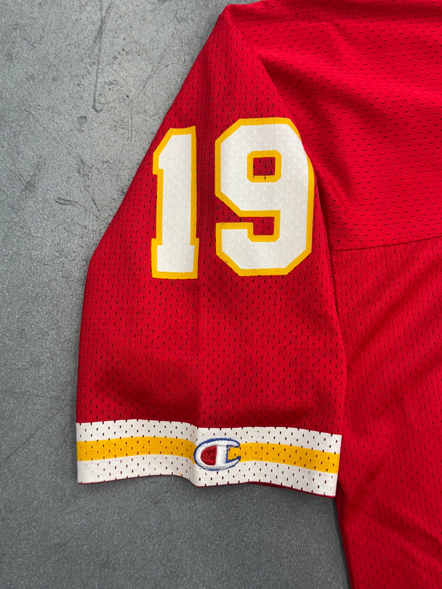 90S CHAMPION KANSAS CITY CHIEFS JOE MONTANA #19 JERSEY