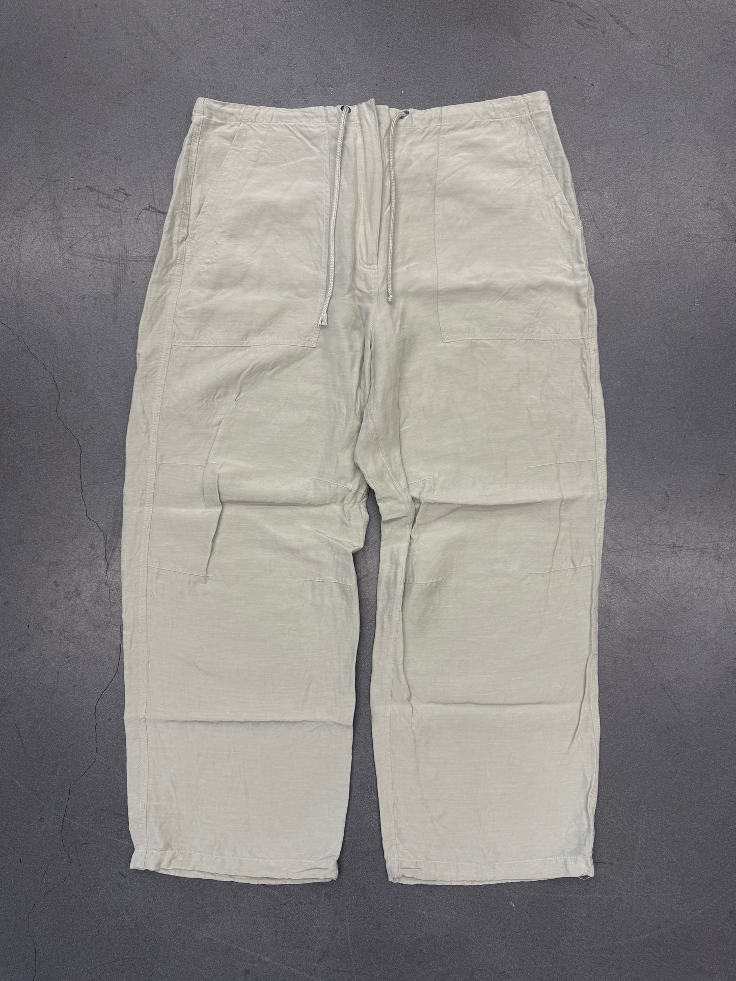 KITH WOMEN WRINKLE CUPRO PANT - GREEN