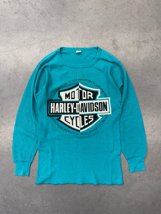 1992 HARLEY-DAVIDSON CHECKERBOARD CREST LOGO CITRUS HEIGHTS CALIFORNIA THERMAL (FADED HARLEY TAG)
