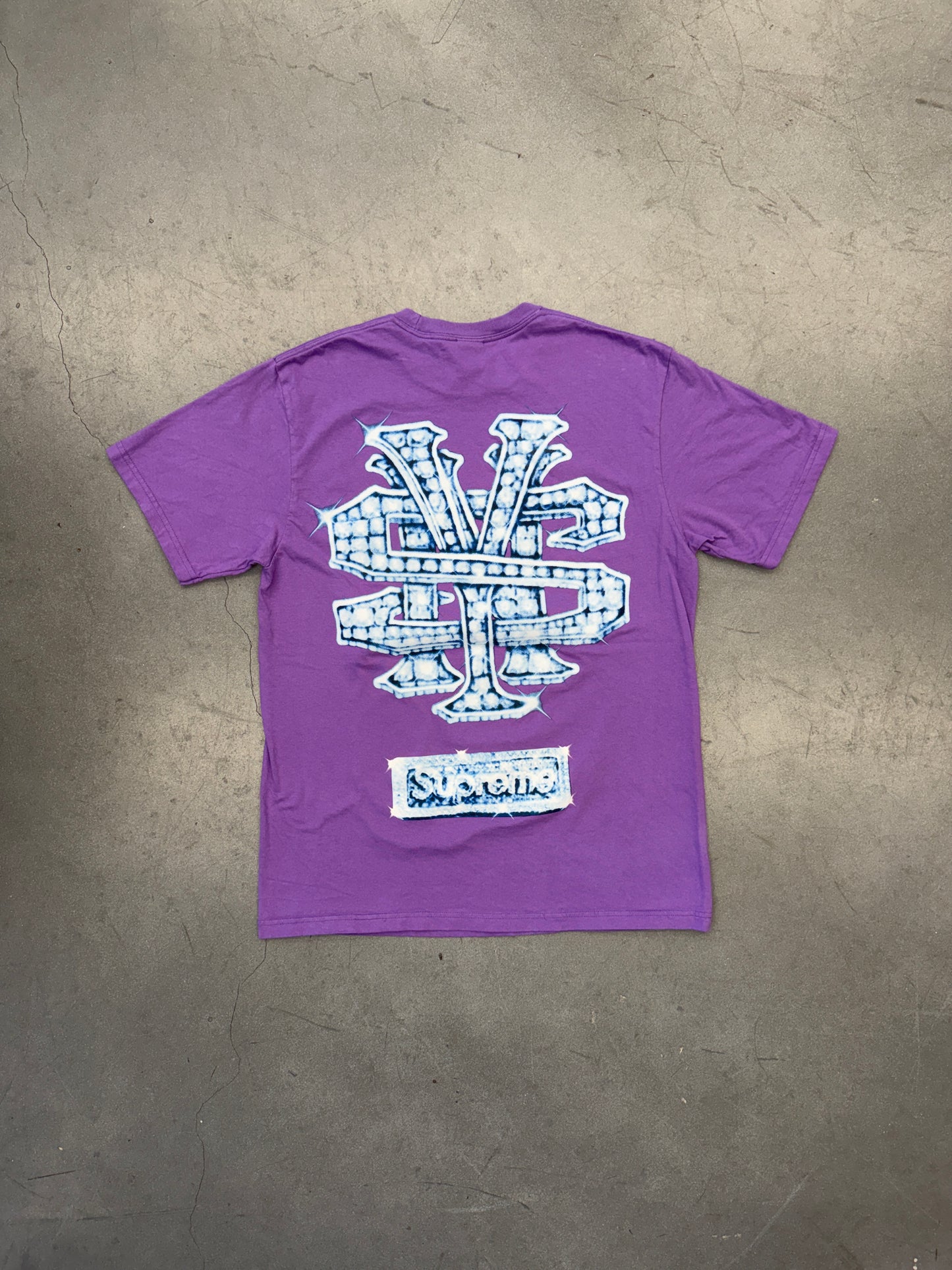 FW25 SUPREME SNOWMAN TEE - PURPLE