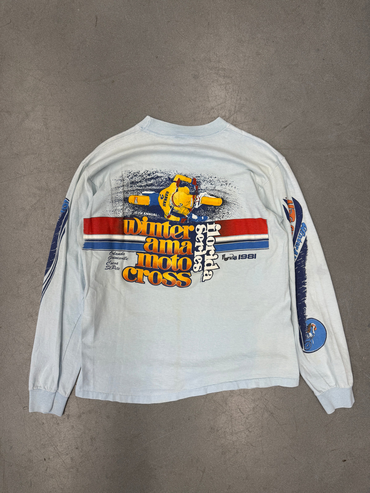 1981 WINTER AMA SERIES MOTOR CROSS LONGSLEEVE TEE (HI CRU TAG)