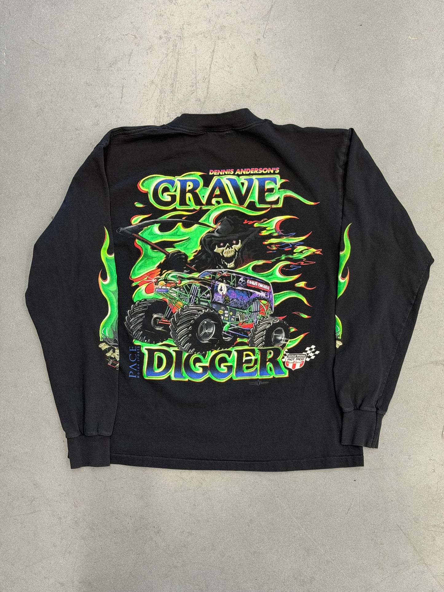 90'S DENNIS ANDERSON'S GRAVE DIGGER LS TEE (ALL SPORT TAG)