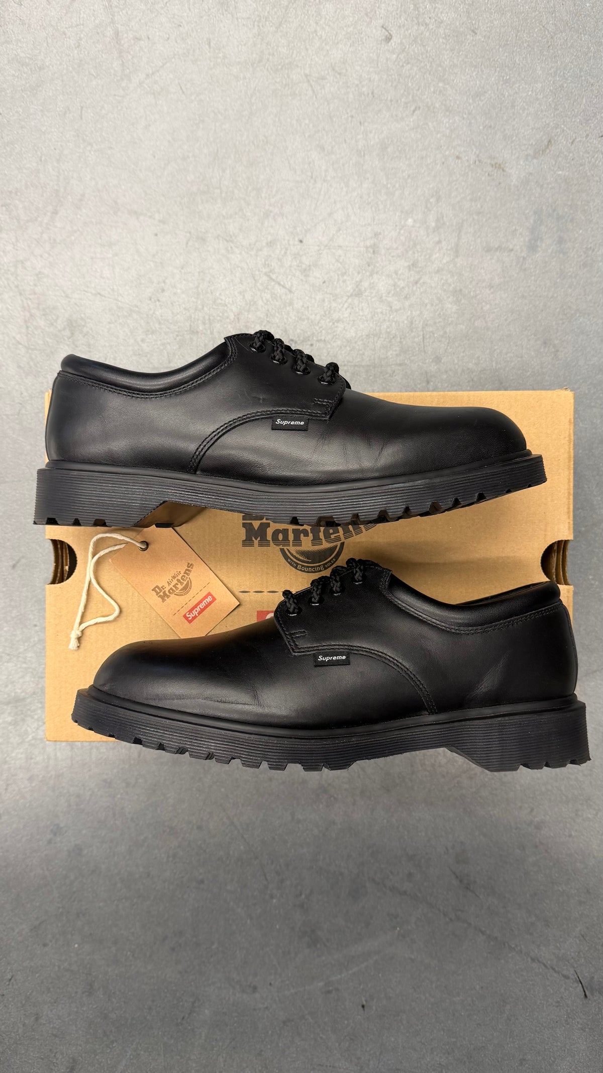 SS26 SUPREME DR. MARTENS POSTAL 4-EYE SHOE