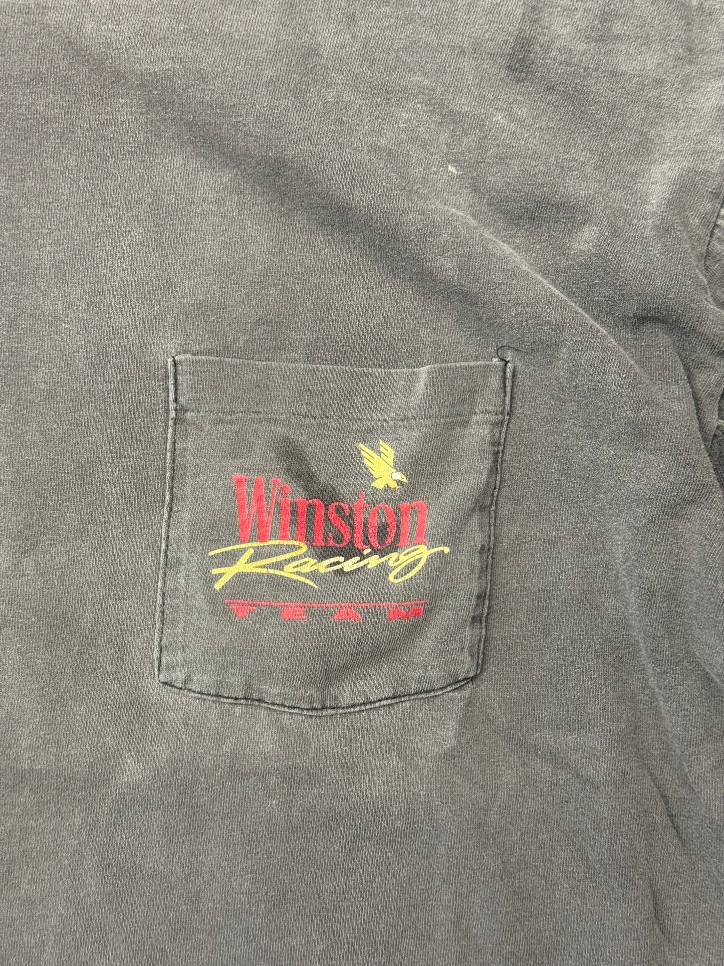 90S WINSTON RACING TEAM DOUBLE COLLAR POCKET TEE (AMERICAN BORN TAG)