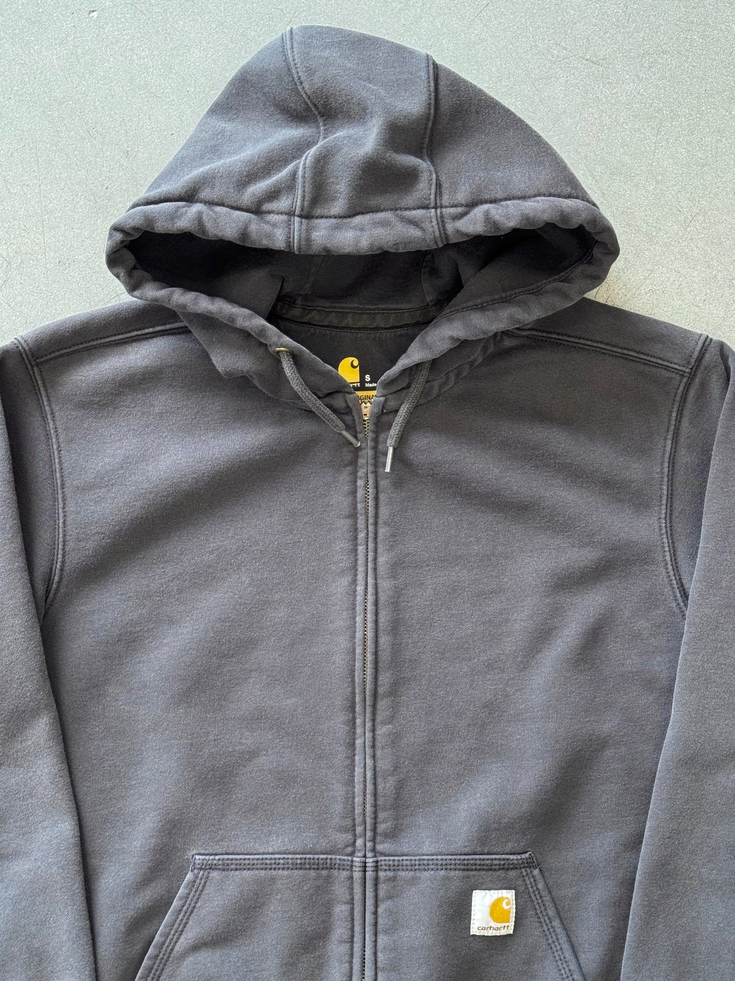 VINTAGE CARHARTT FULL-ZIP HOODIE (BROKEN ZIPPER) (PRINT TAG)