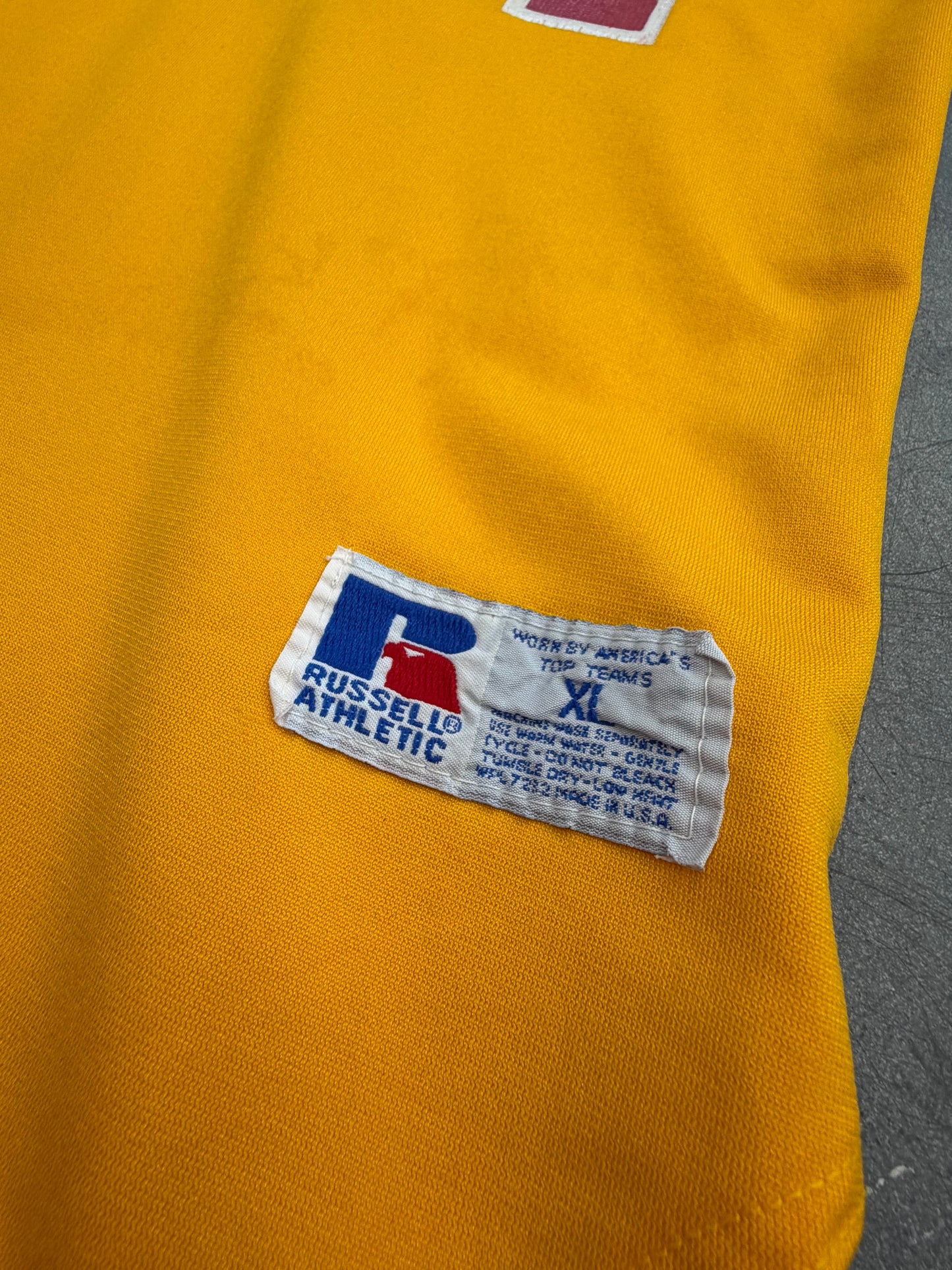 80S DEERFIELD RUSSELL ATHLETIC BASEBALL JERSEY V NECK