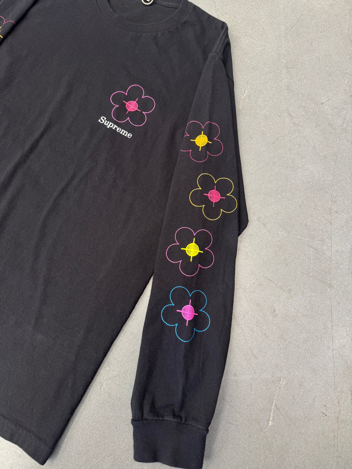SS17 SUPREME YOU BEEN HIT LS TEE - BLACK