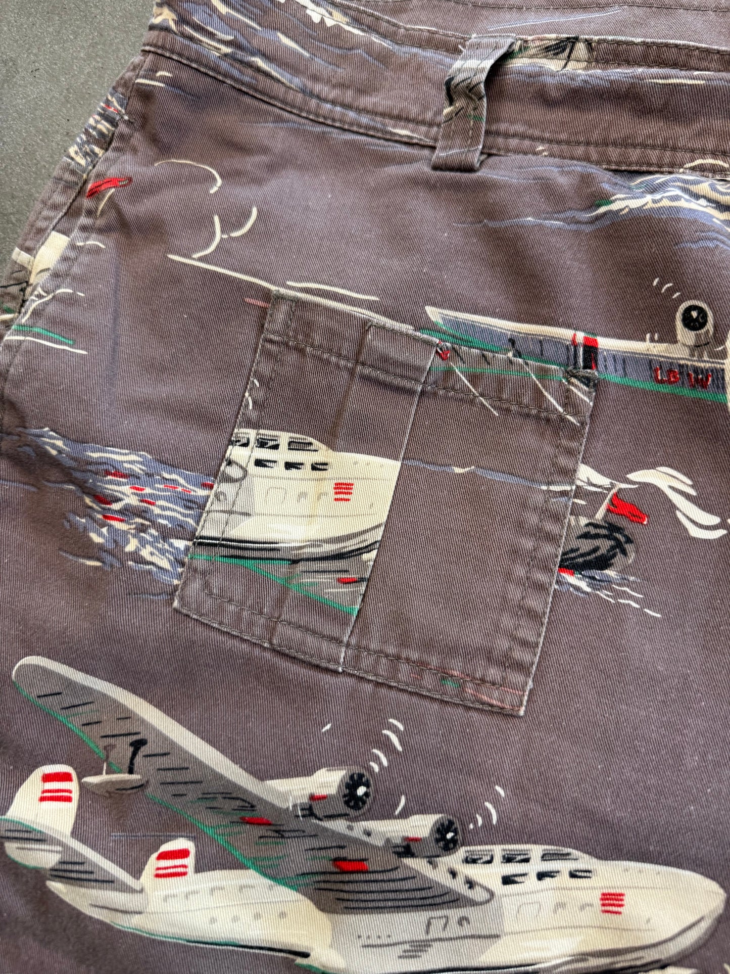 SS08 SUPREME AIRPLANE SHORTS -  BROWN (36)