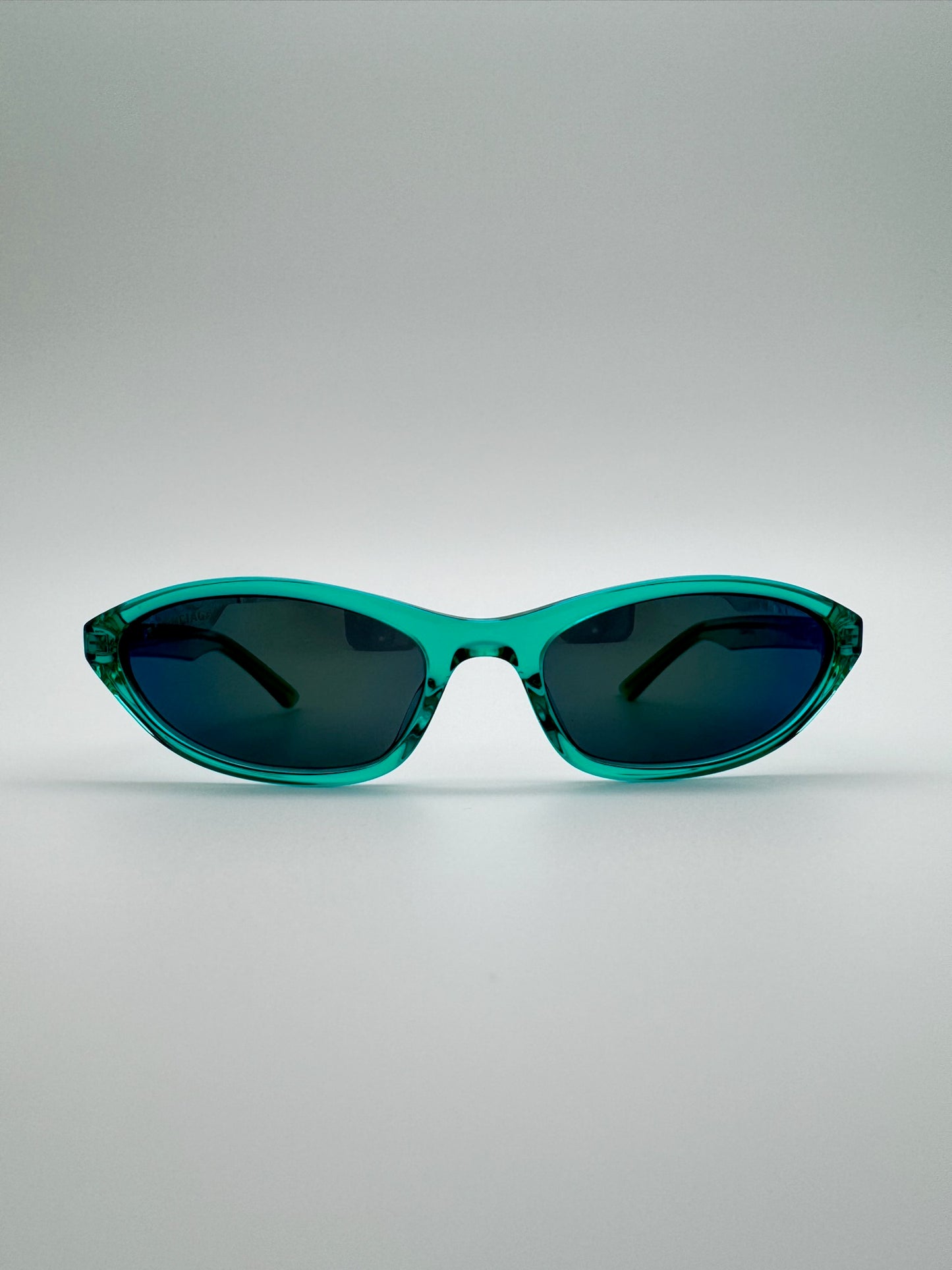 BALENCIAGA NEO OVAL 2.0 SUNGLASSES BB0402S 005 GREEN