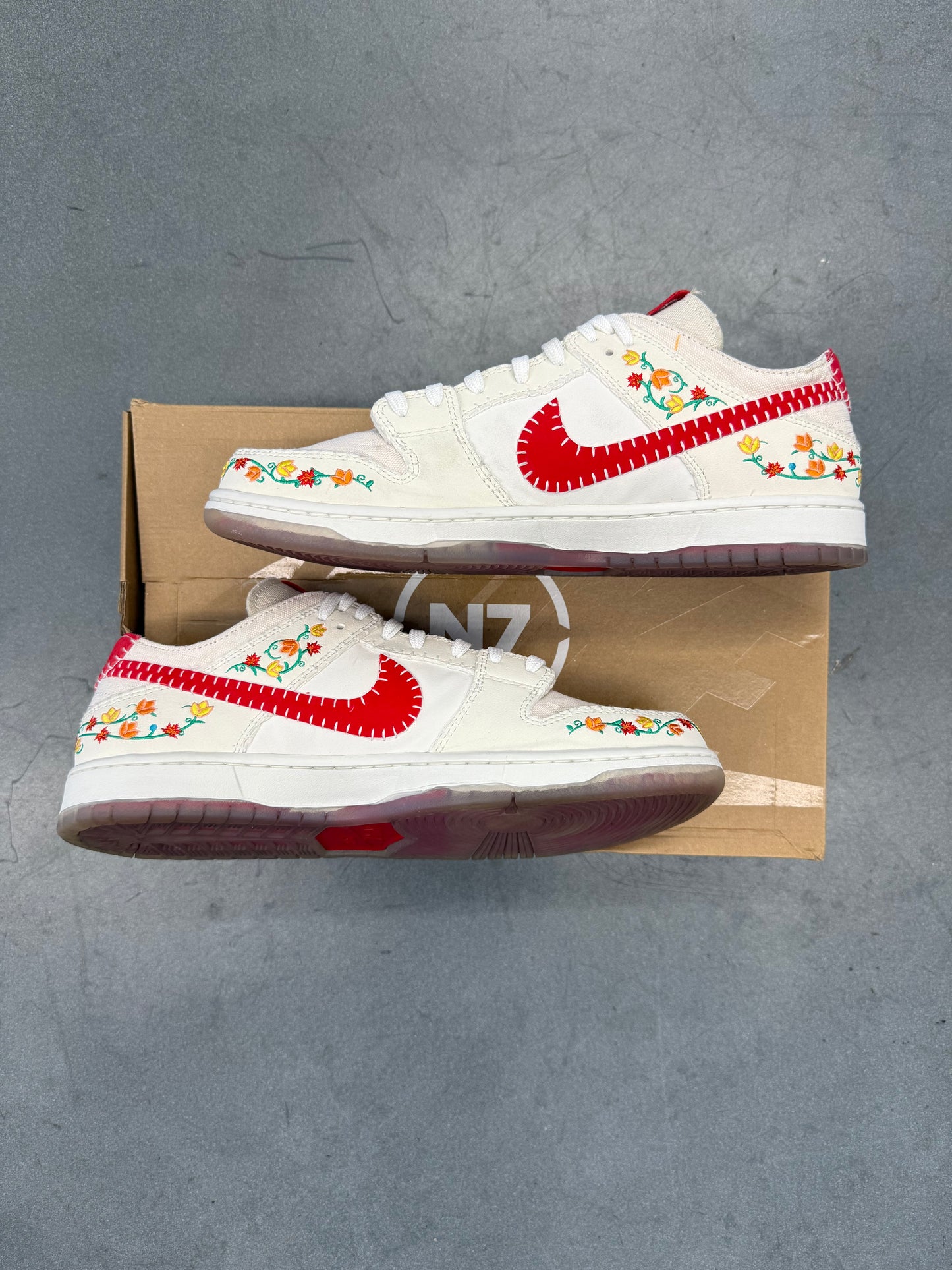 2023 SIZE 13 NIKE SB DUNK LOW DECON N7 OPTI YELLOW UNIVERSITY RED