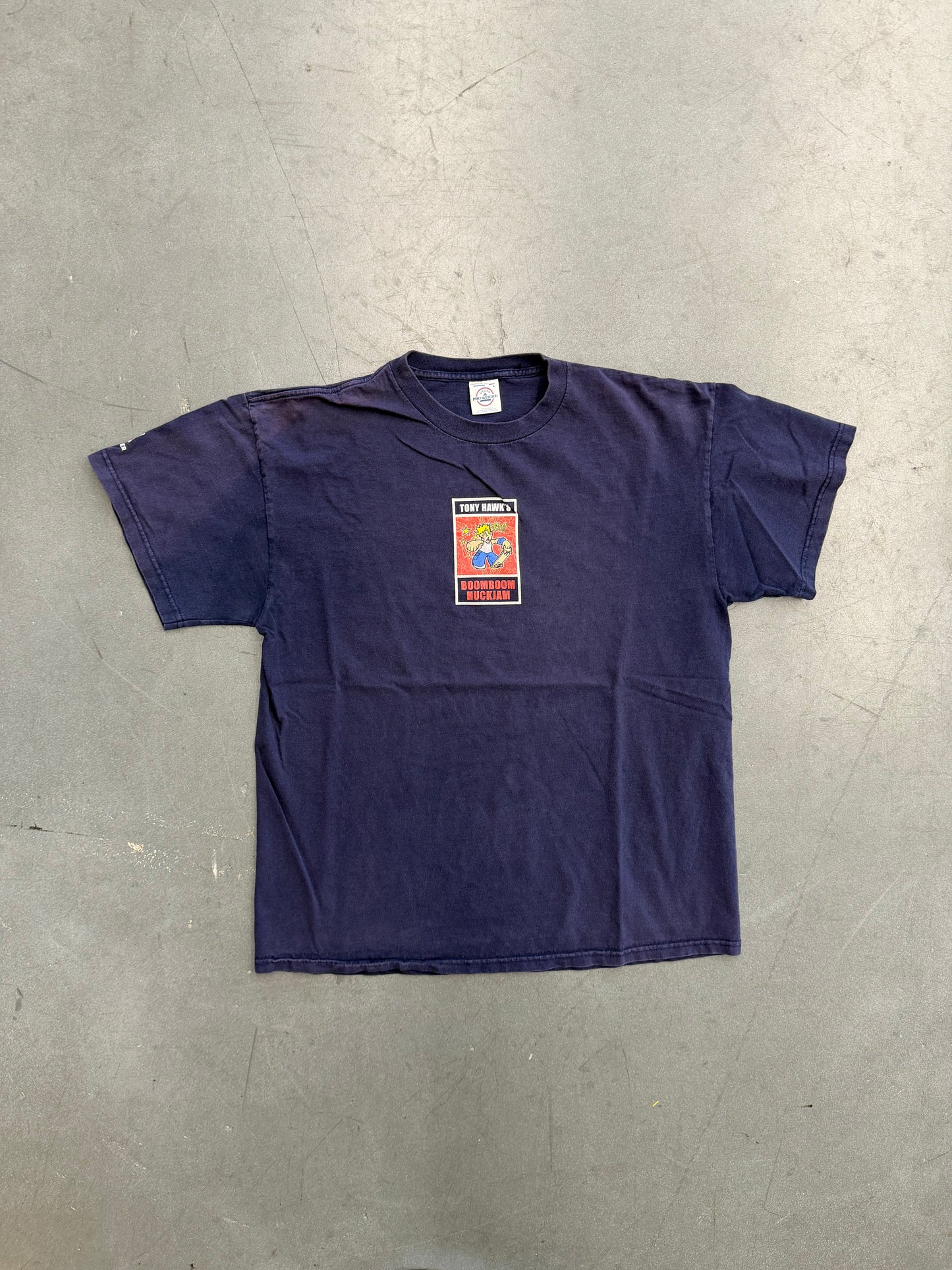 2002 TONY HAWK'S BOOM BOOM HUCKJAM NORTH AMERICA TOUR TEE (PRO WEIGHT TAG)