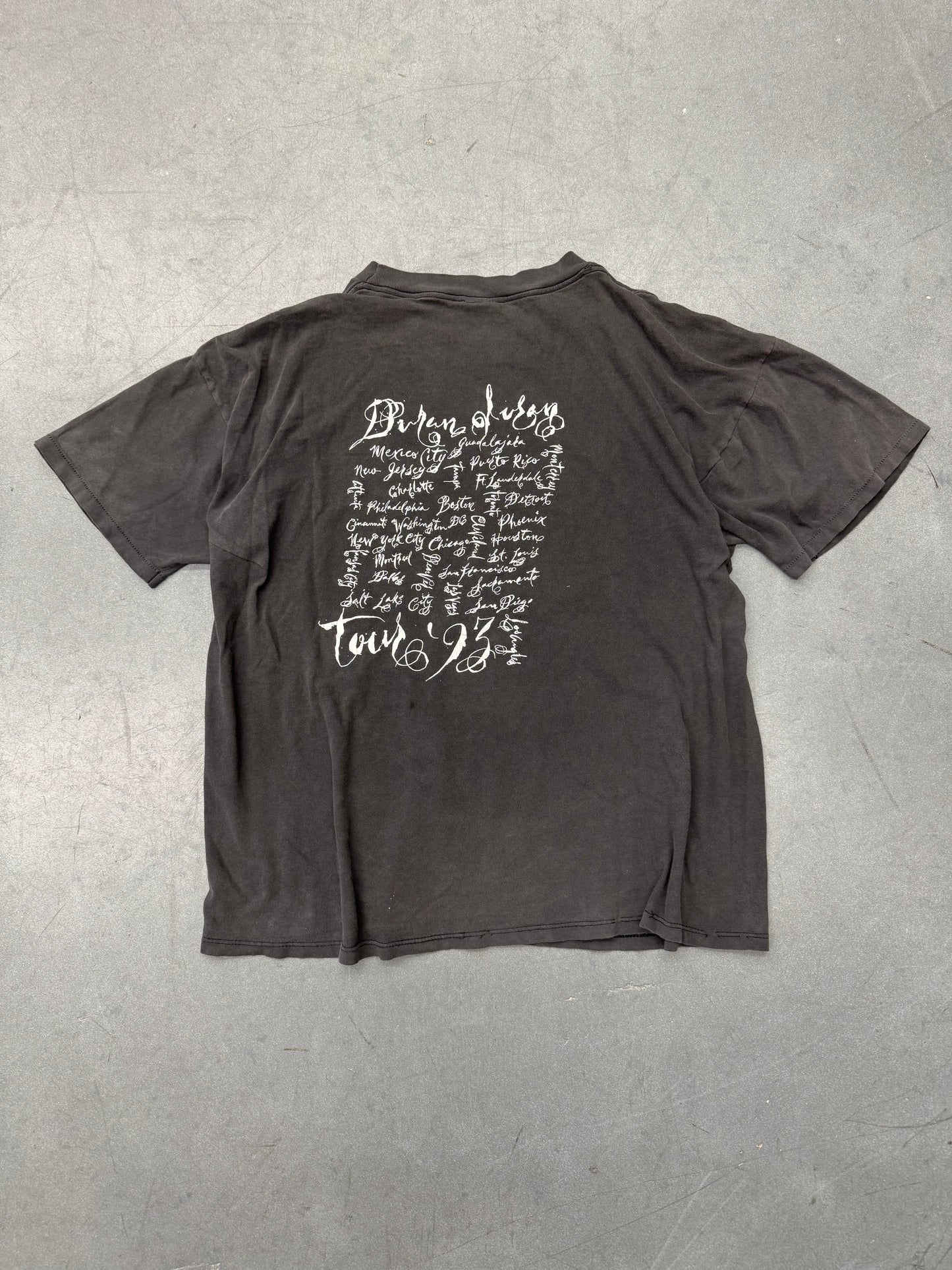 1993 DURAN DURAN THE WEDDING TOUR TEE (BROCKUM TAG)