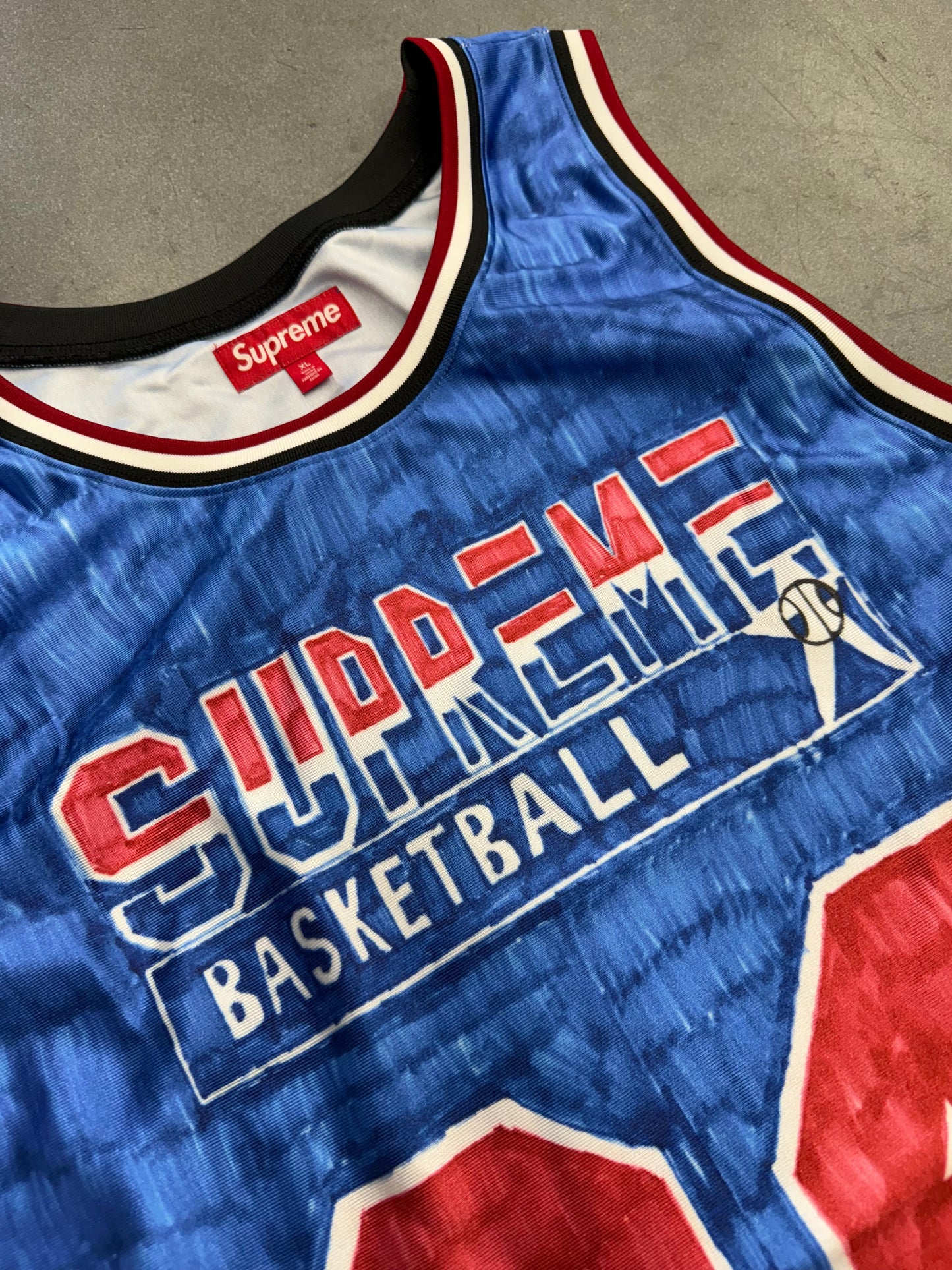 SS25 SUPREME MARKER BASKETBALL JERSEY