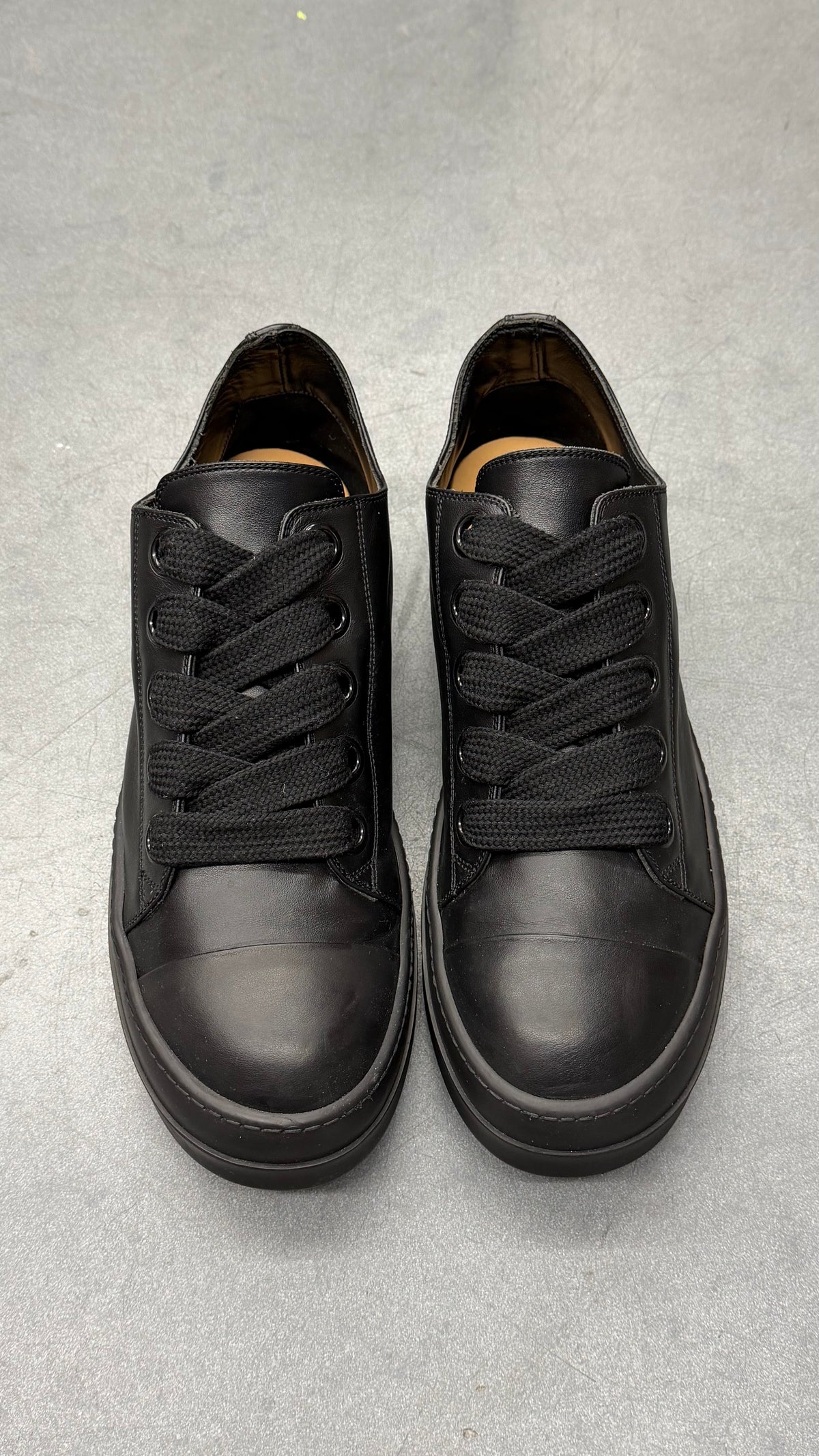 RICK OWENS LIDO JUMBO LACE LOW 'BLACK'
