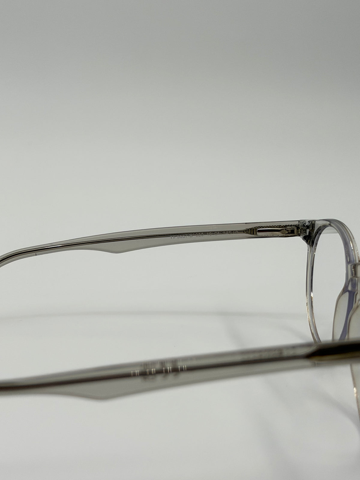 TOM FORD TF5557-B CLEAR ROUNDED FRAME GLASSES