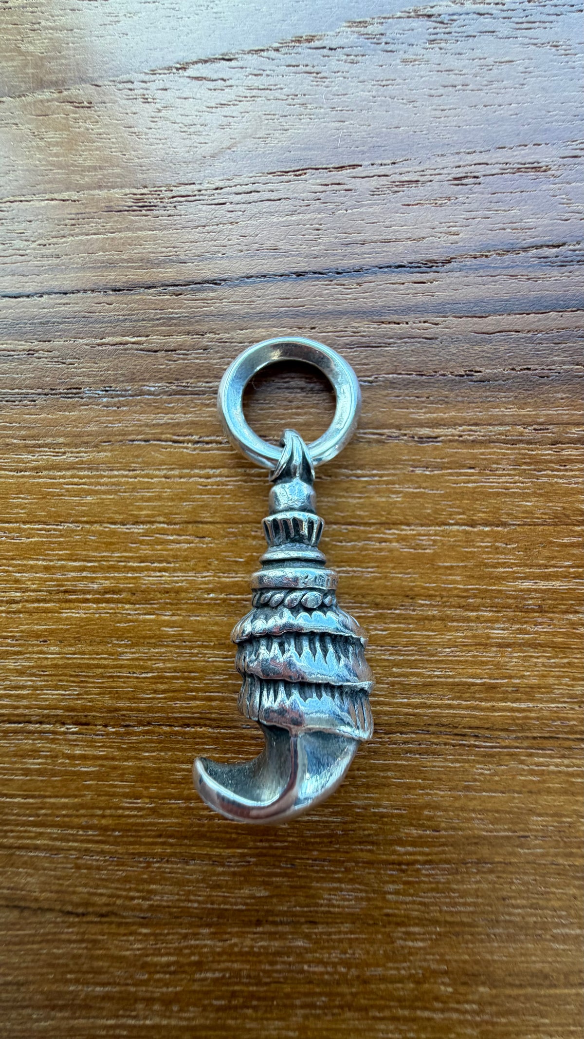 CHROME HEARTS OLD CROW TALON SILVER PENDANT