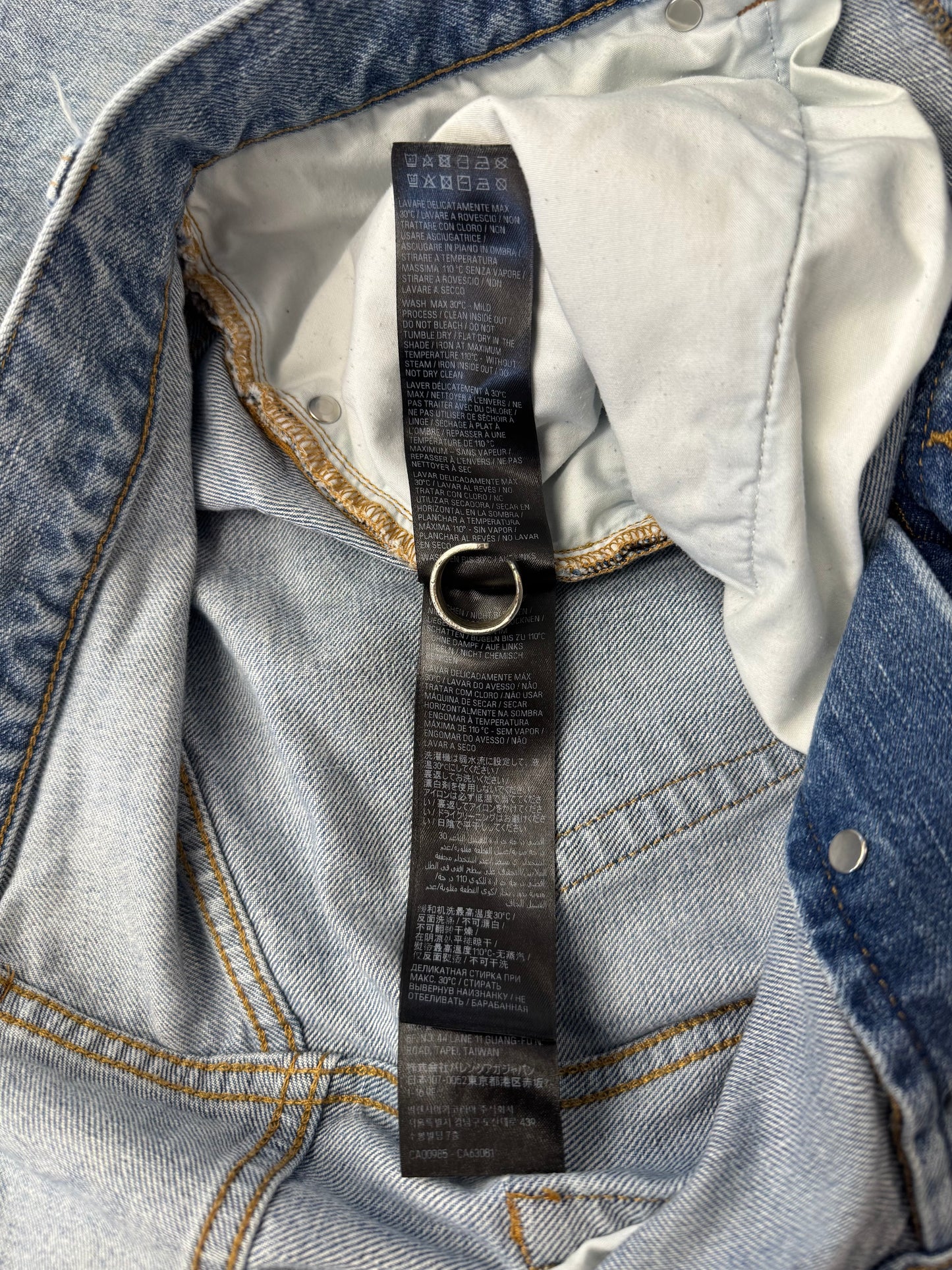 SS24 BALENCIAGA BAGGY DENIM JEANS - BLUE