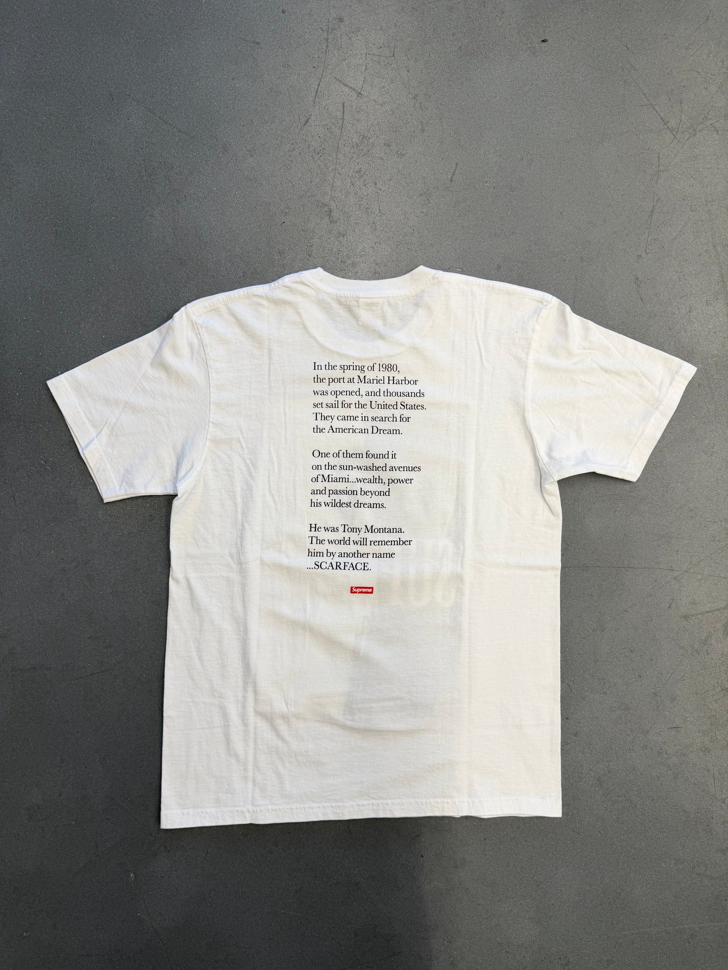 FW17 SUPREME SCARFACE SPLIT TEE