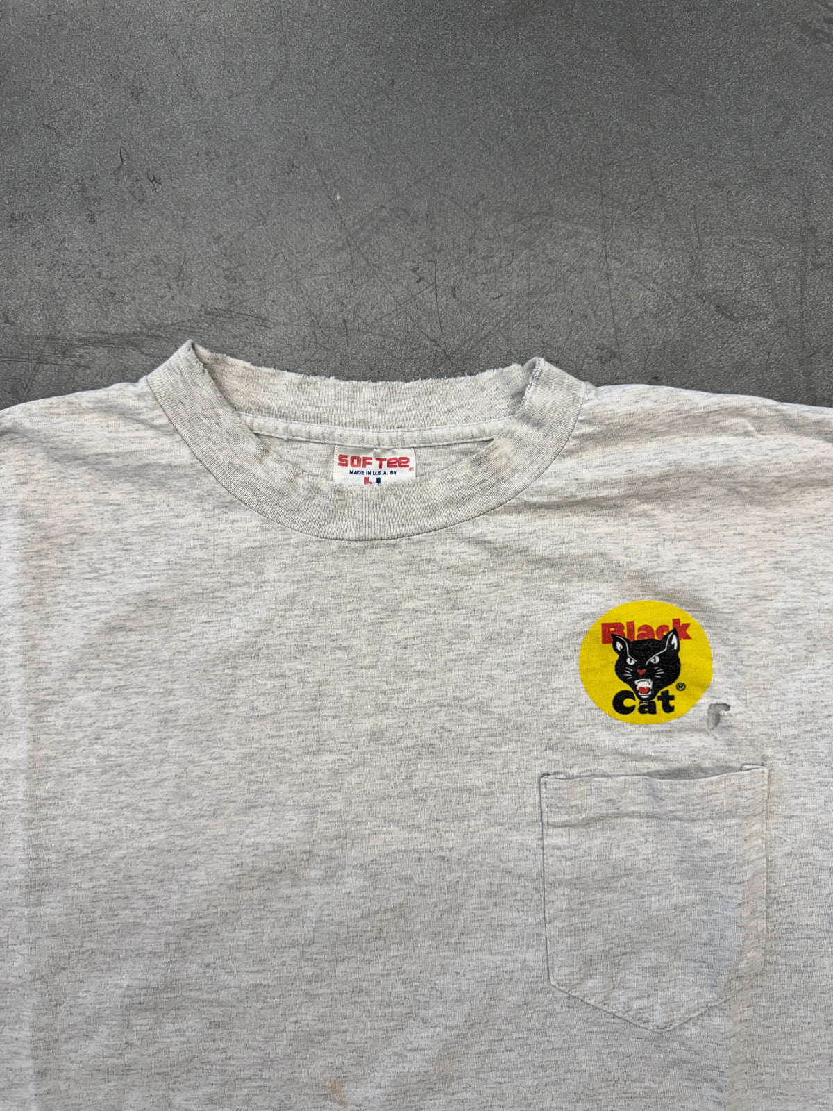 90S BLACK CAT FIREWORKS POCKET TEE (SOFTEE TAG)