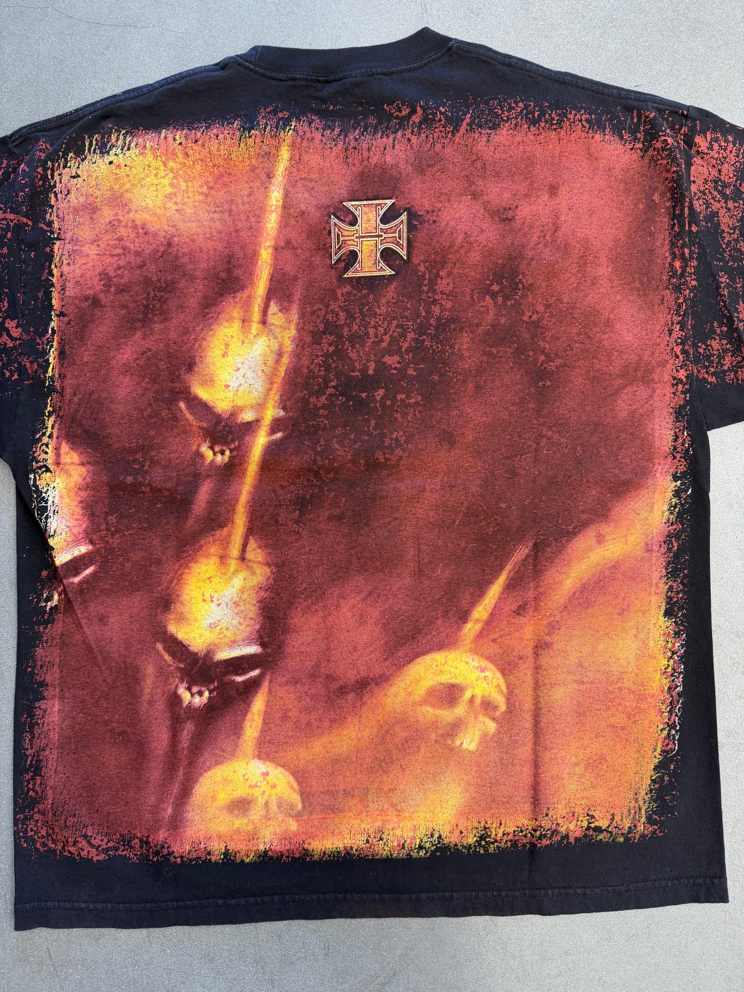 VINTAGE TRIPLE H ALL OVER PRINT TEE (WWE TAG)