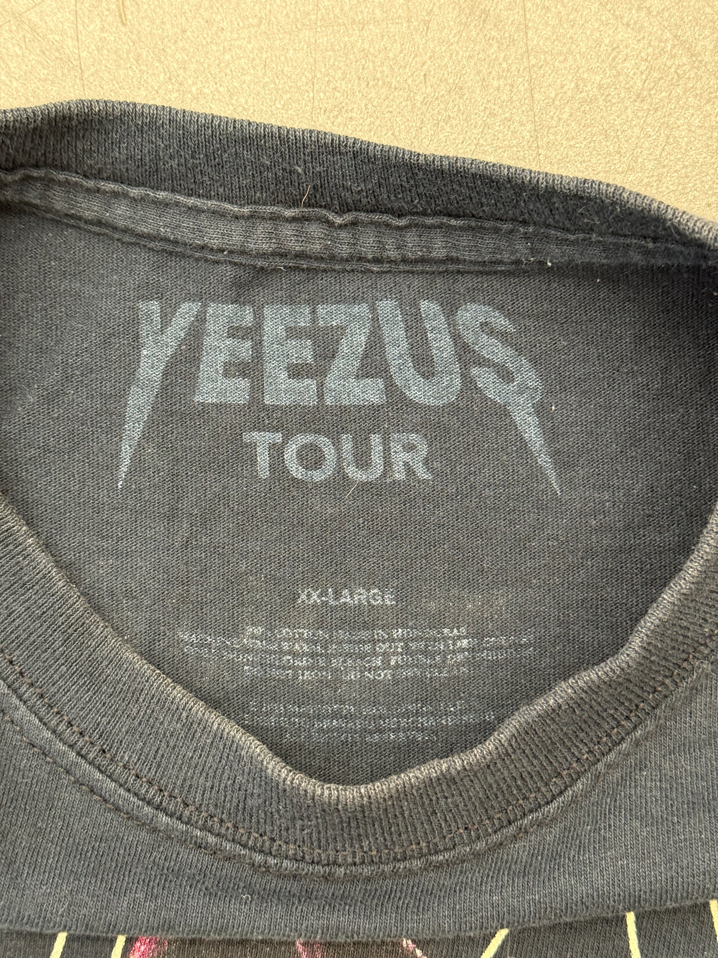 2014 KANYE WEST YEEZUS GRIM REAPER TOUR TEE